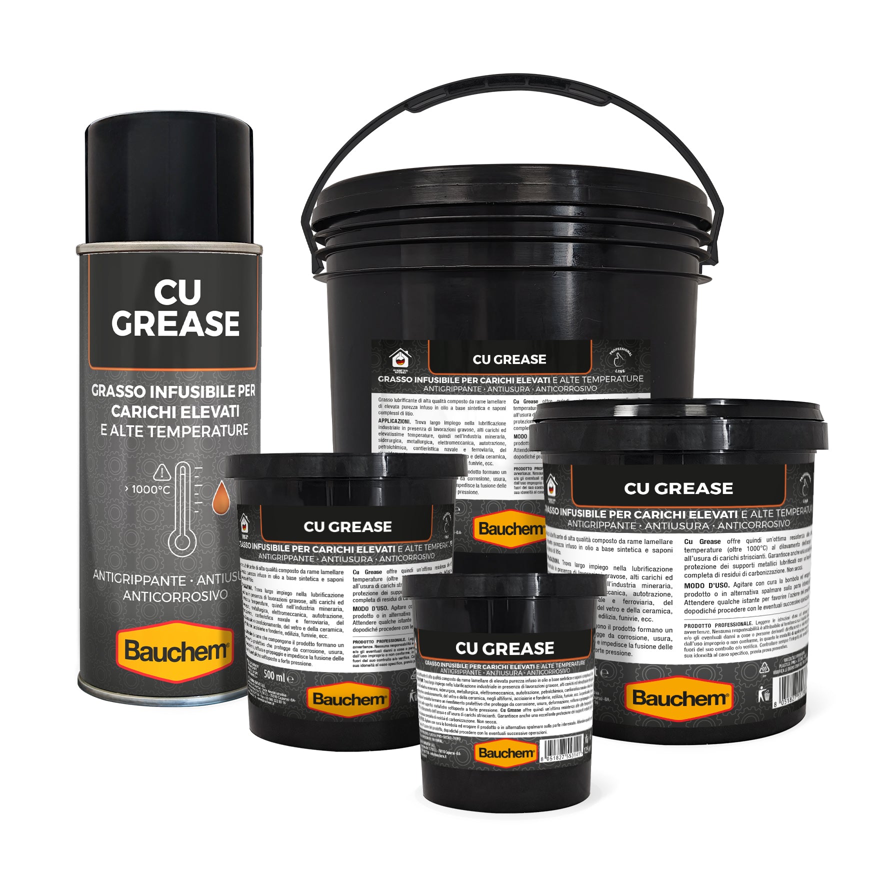 CU-GREASE. Grasso al rame infusibile anti-grippante