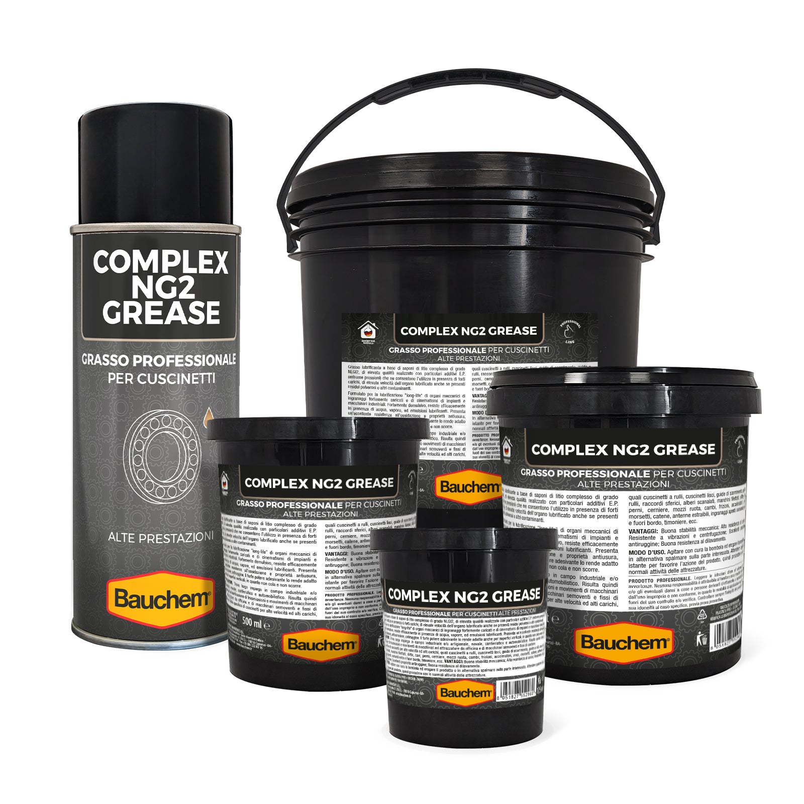 COMPLEX NG2 GREASE. Grasso professionale ad alte prestazioni per cuscinetti