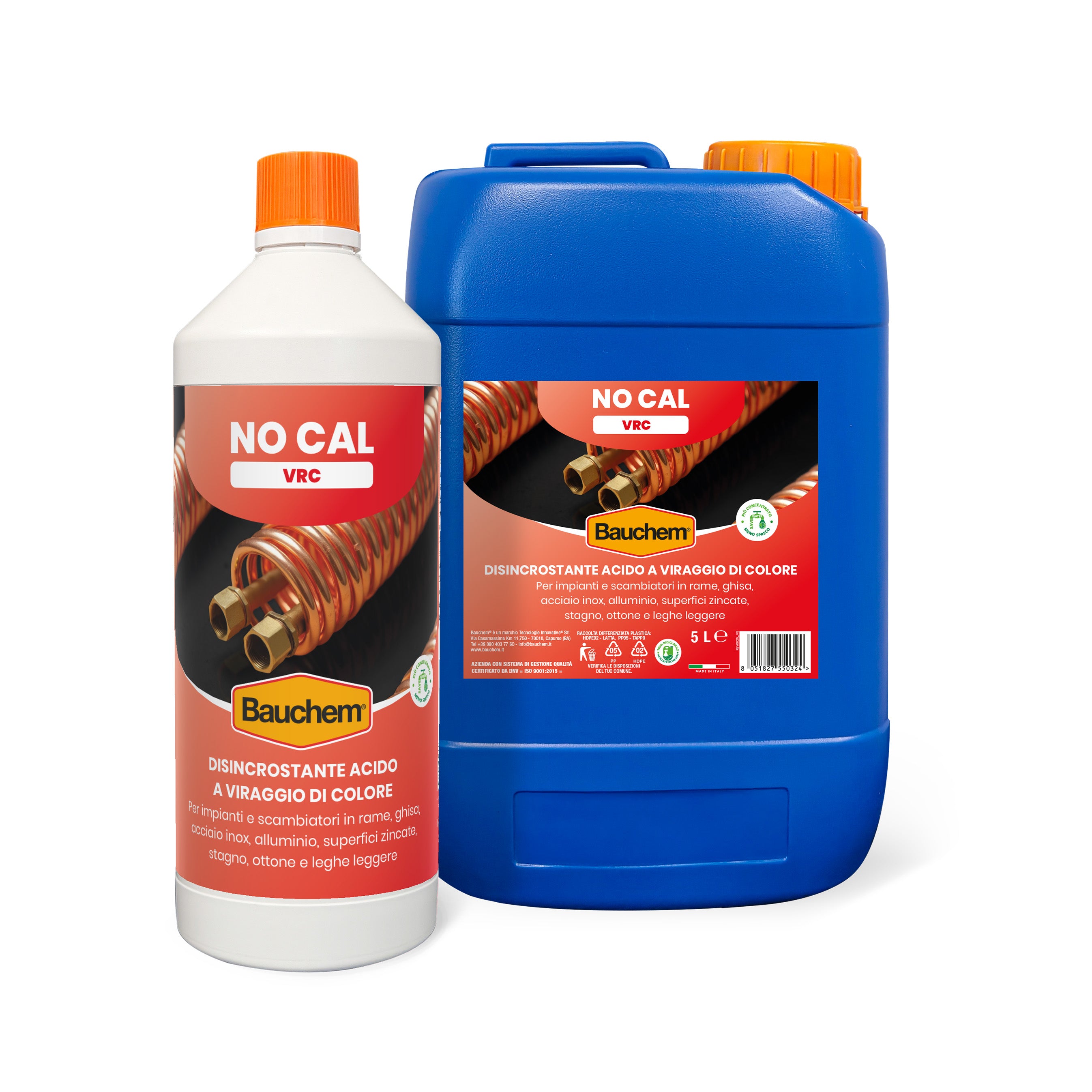 NO CAL VRC. Disincrostante acido a viraggio di colore per impianti e scambiatori