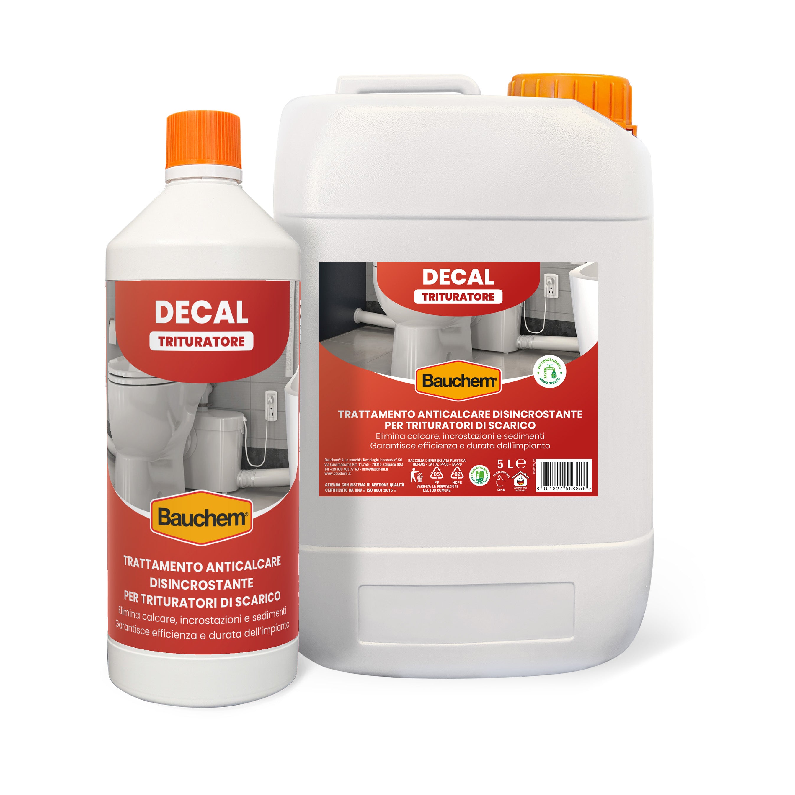 DECAL TRITURATORE. Trattamento anticalcare disincrostante per trituratori di scarico