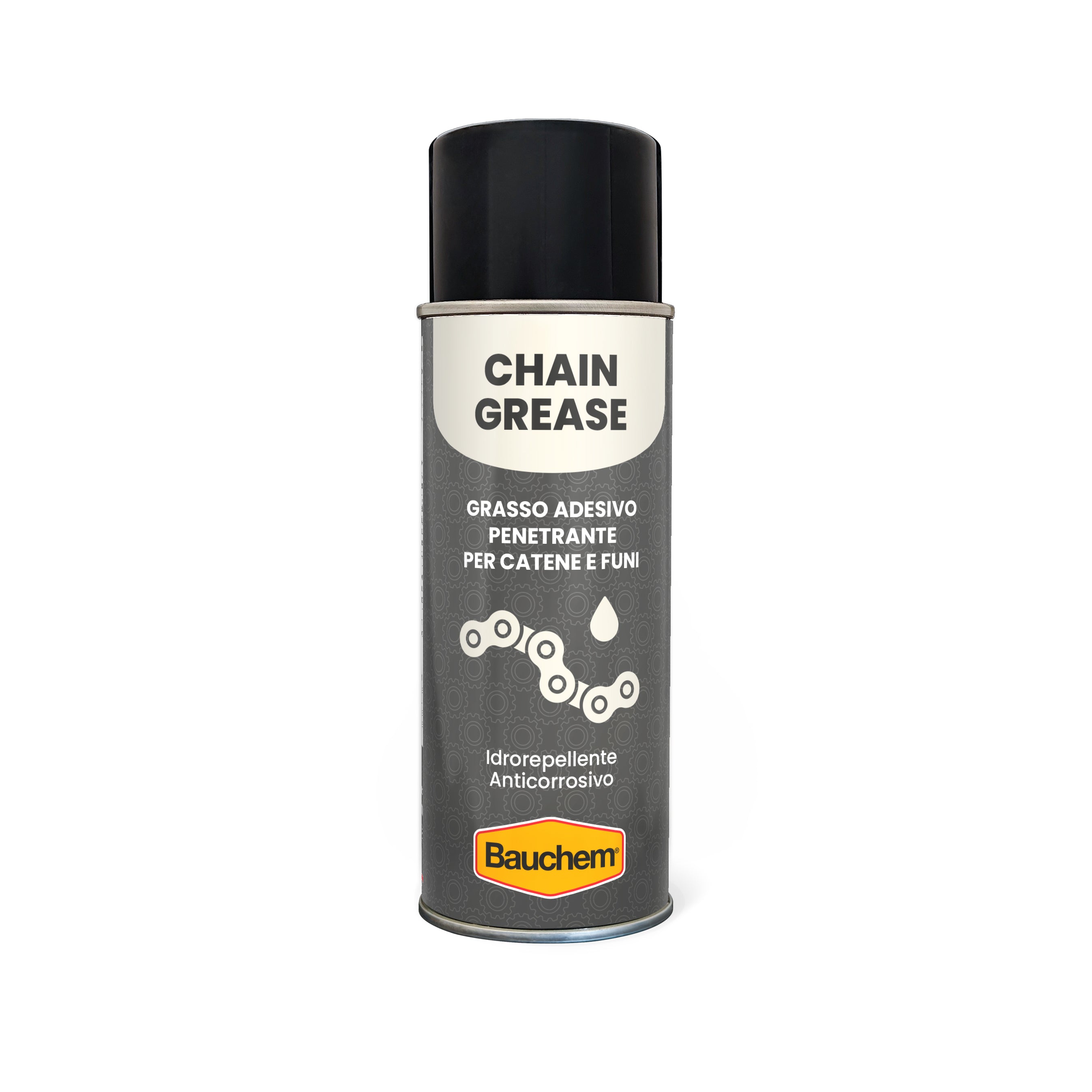 CHAIN GREASE. Grasso adesivo penetrante per catene e funi idrorepellente ed anticorrosivo