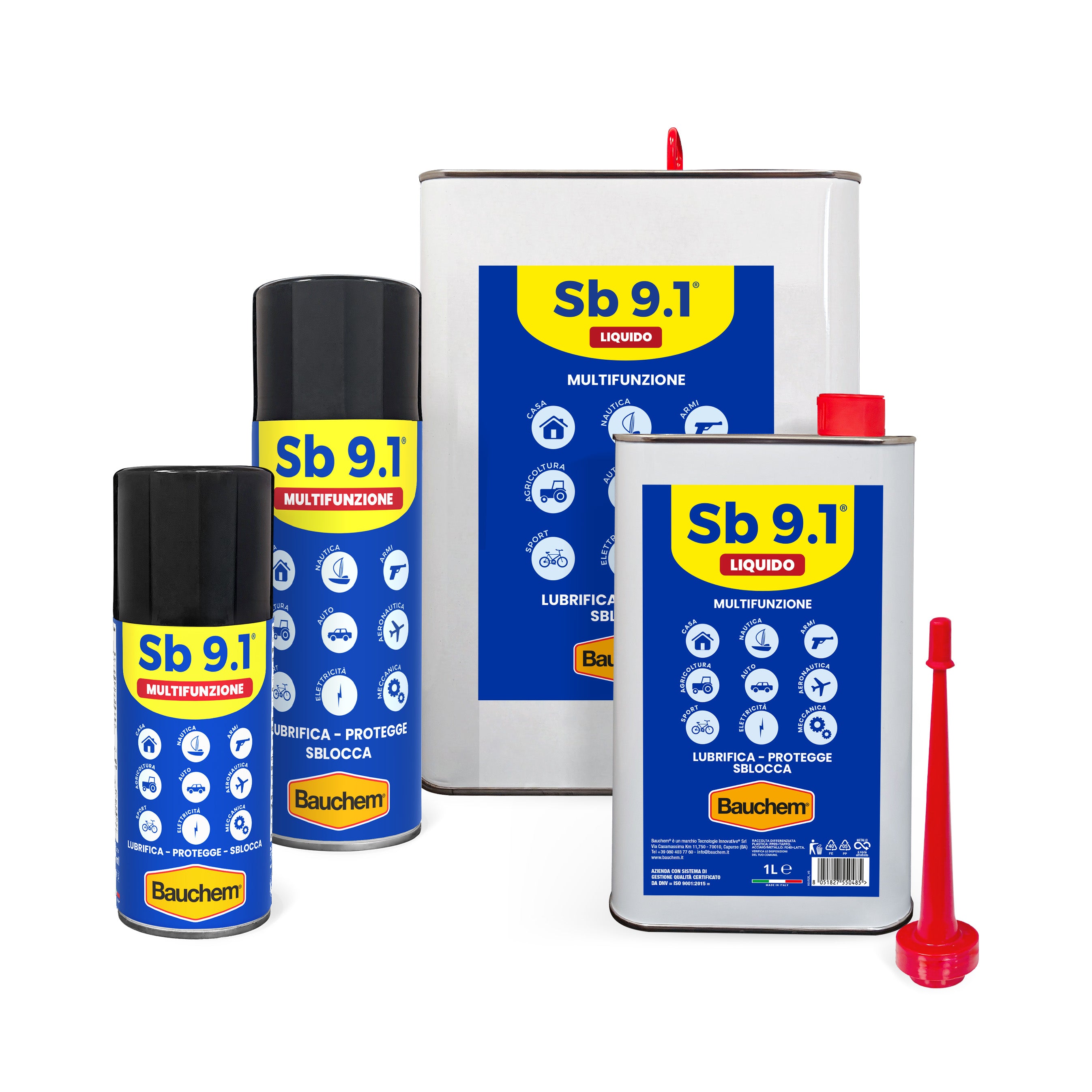 SB 9.1®. Lubrificante multifunzione - lubrifica, protegge, sblocca