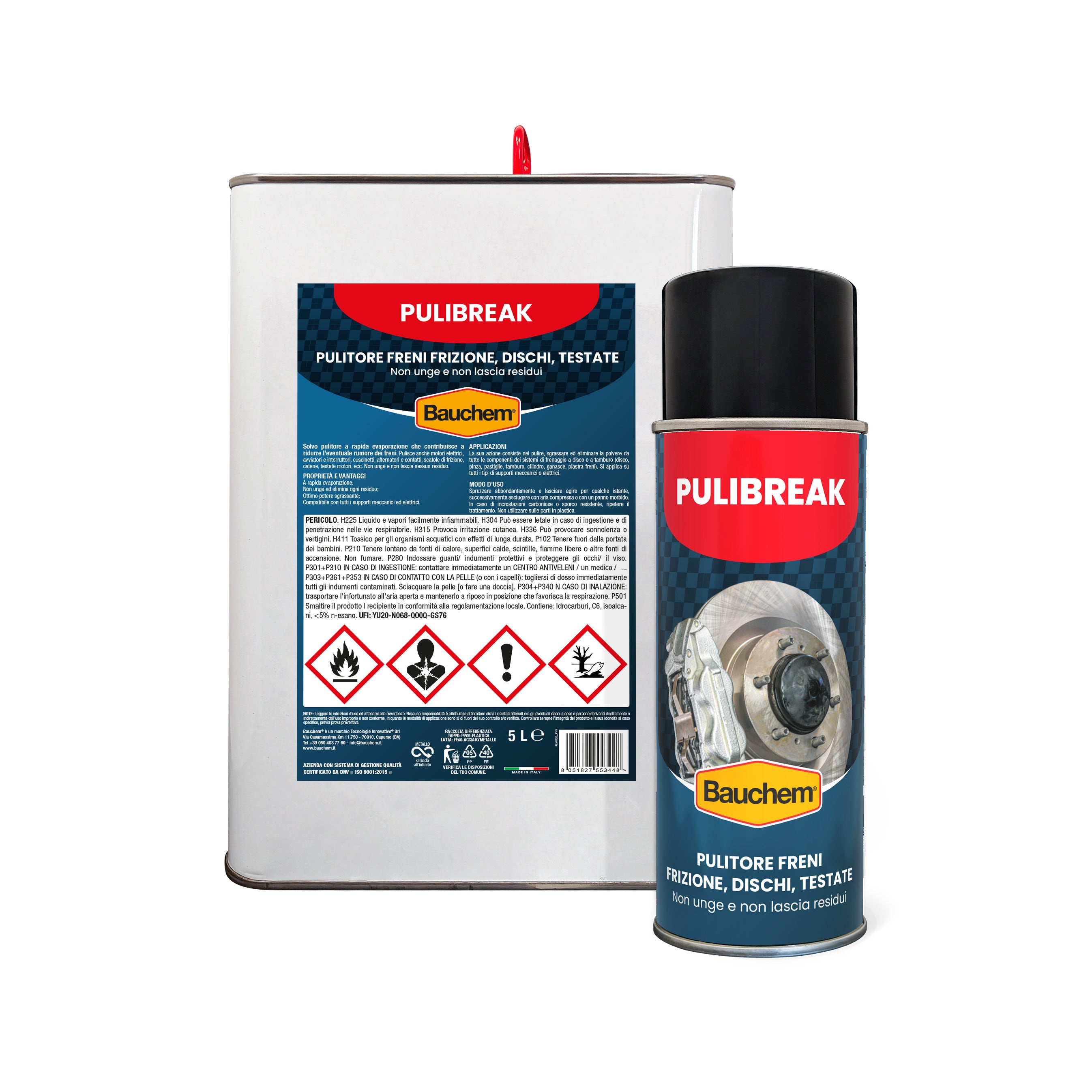 PULIBREAK. Pulitore freni, frizione, dischi, catene, testate