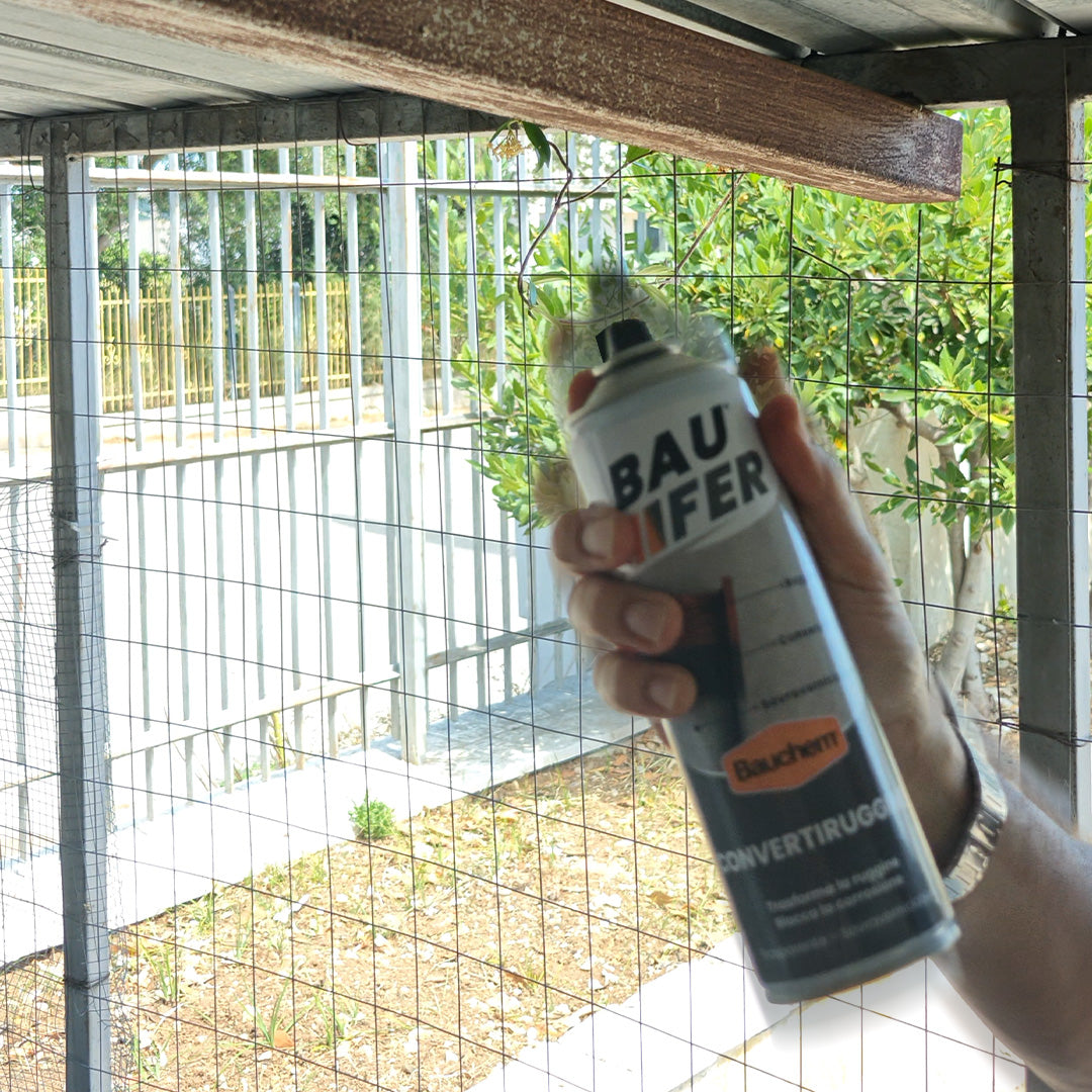 CONVERTIRUGGINE SPRAY BAUFER. Trasforma e blocca la corrosione