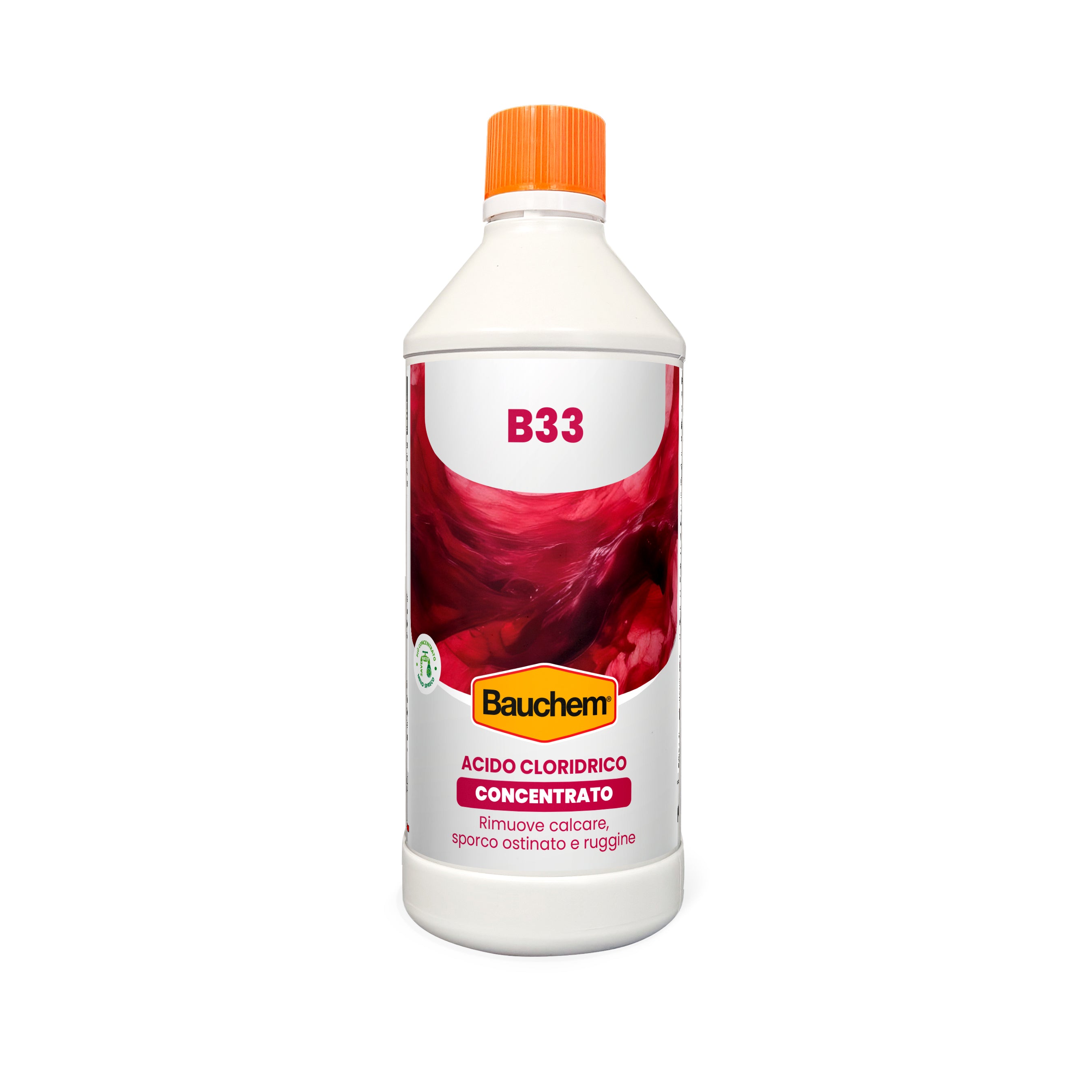 B33. Acido cloridrico concentrato, rimuove calcare, sporco e ruggine