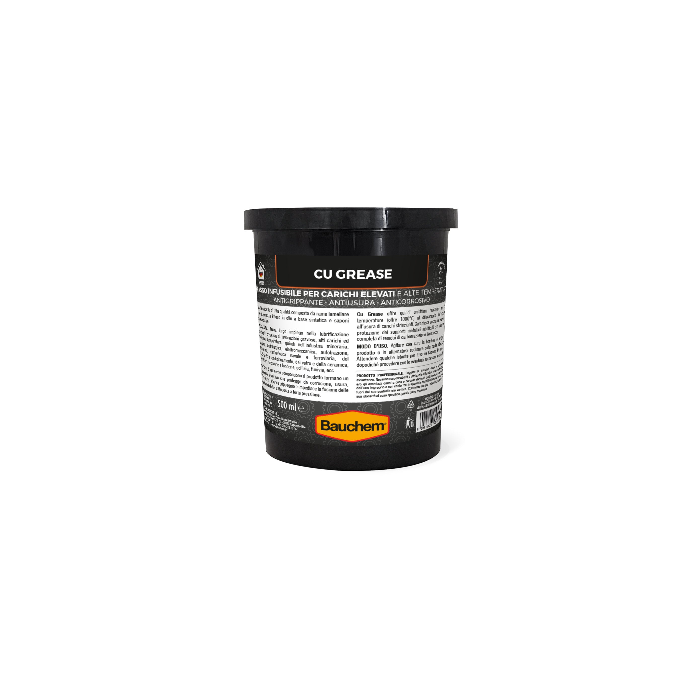 CU-GREASE. Grasso al rame infusibile anti-grippante