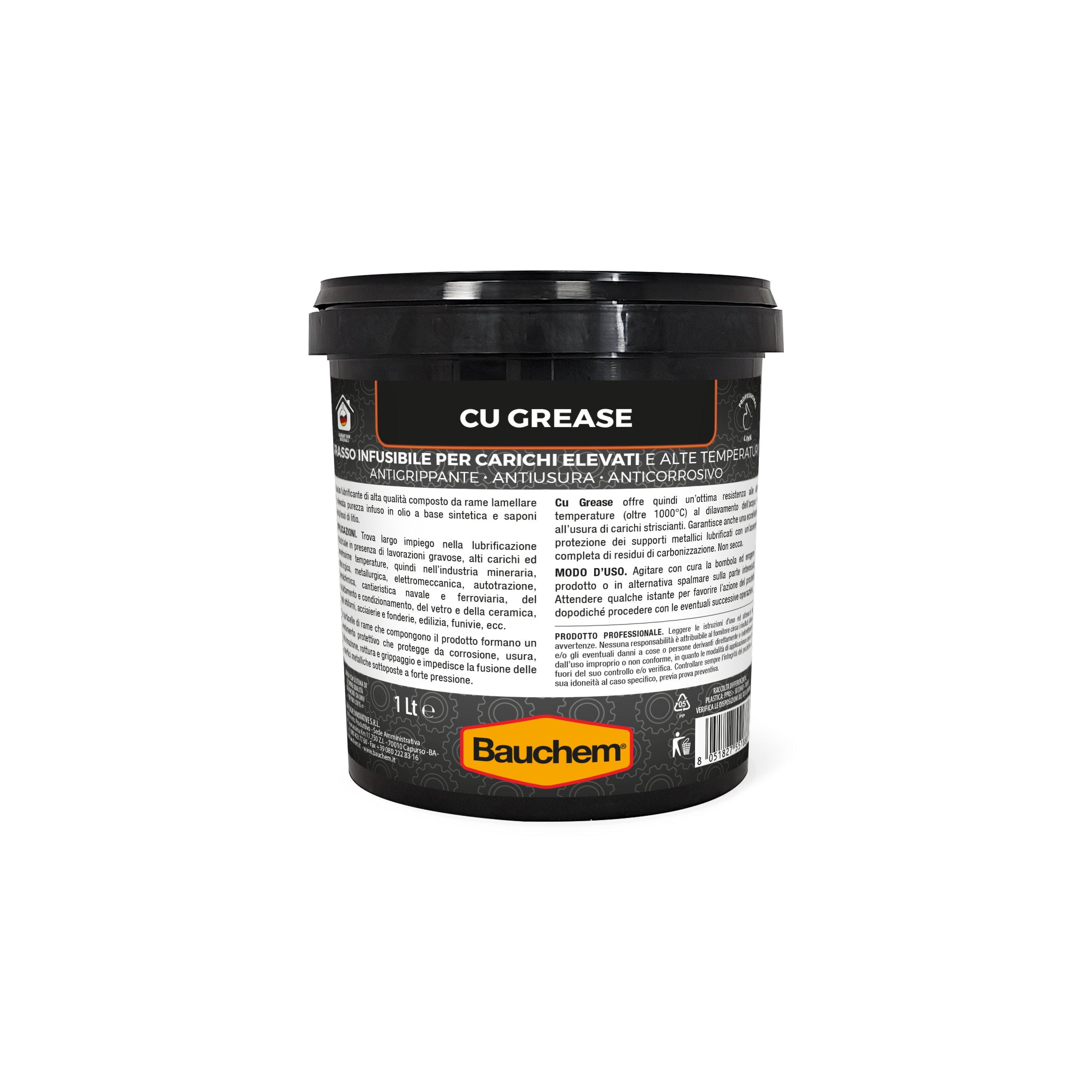 CU-GREASE. Grasso al rame infusibile anti-grippante