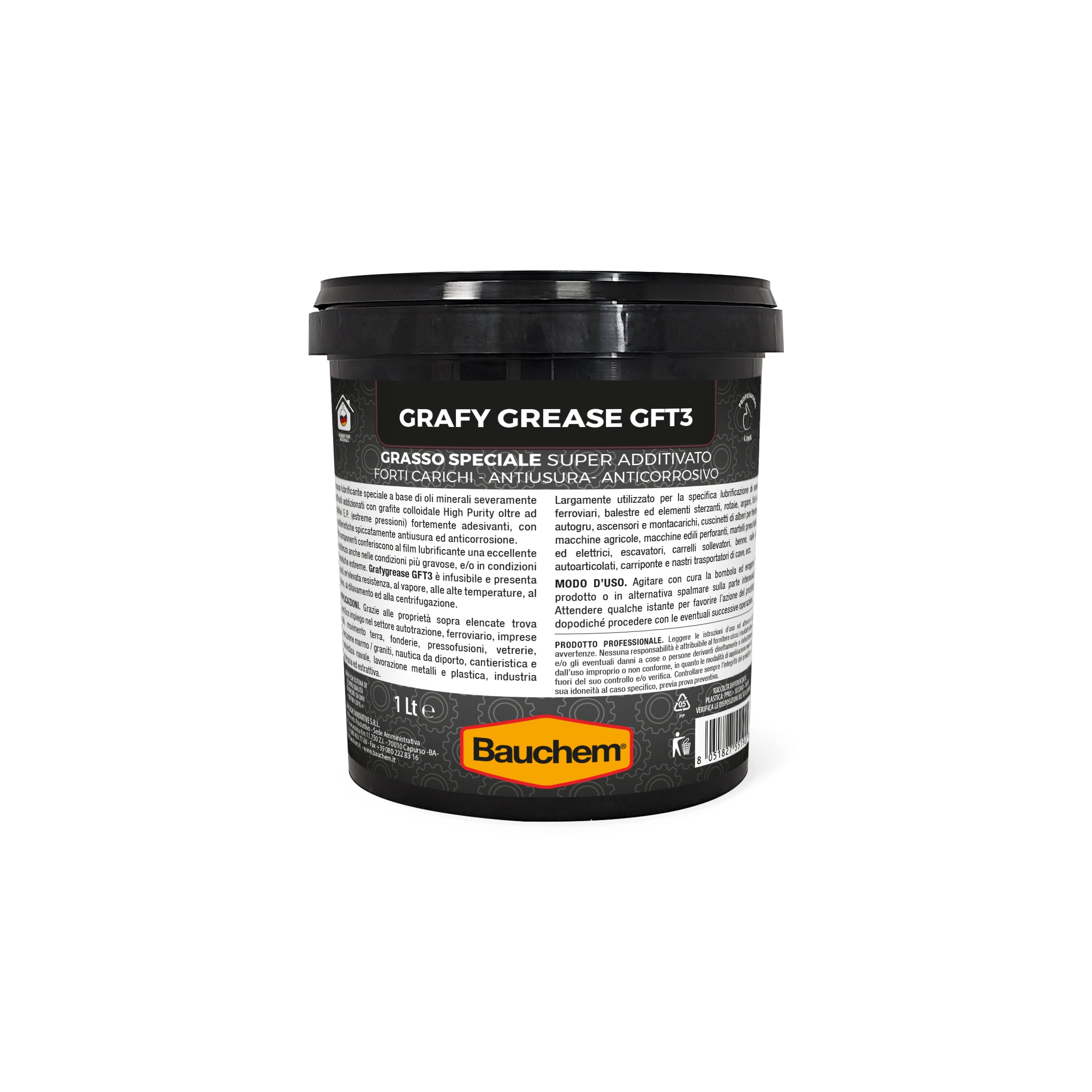 GRAFY GREASE GFT3. Grasso alla grafite super additivato - infusibile