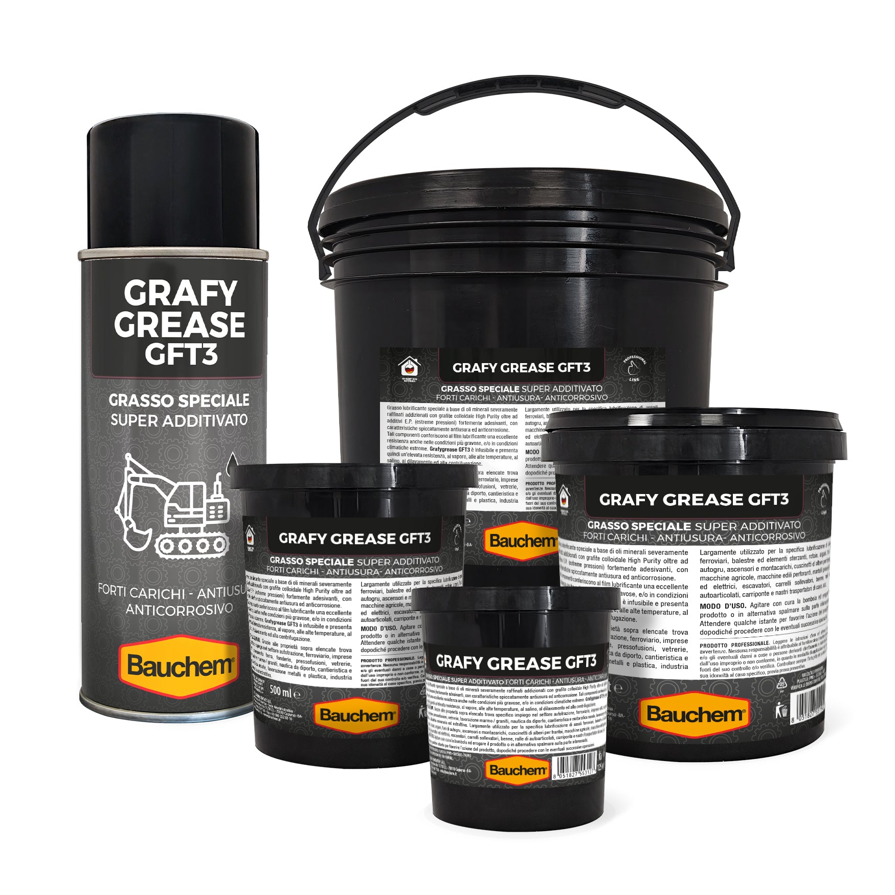 GRAFY GREASE GFT3. Grasso alla grafite super additivato - infusibile