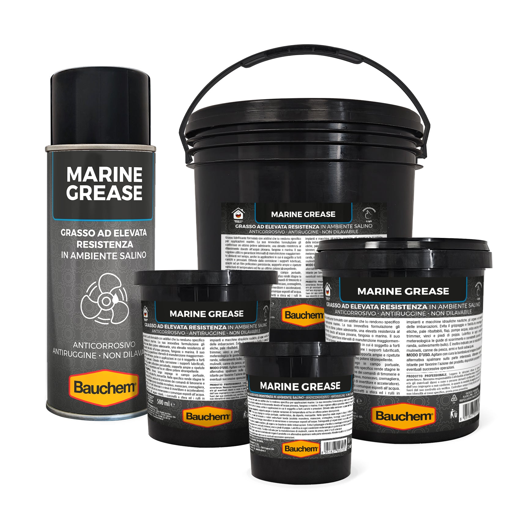 MARINE GREASE. Grasso nautica  ad elevata resistenza in ambiente salino
