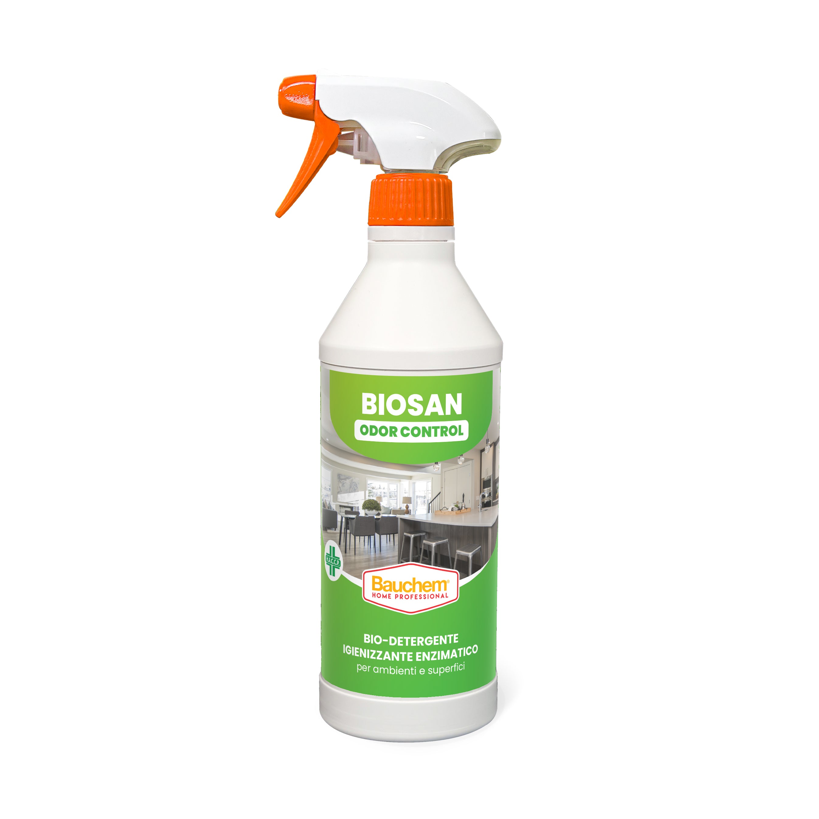 BIOSAN ODOR CONTROL. Bio detergente igienizzante enzimatico  per ambienti e superfici