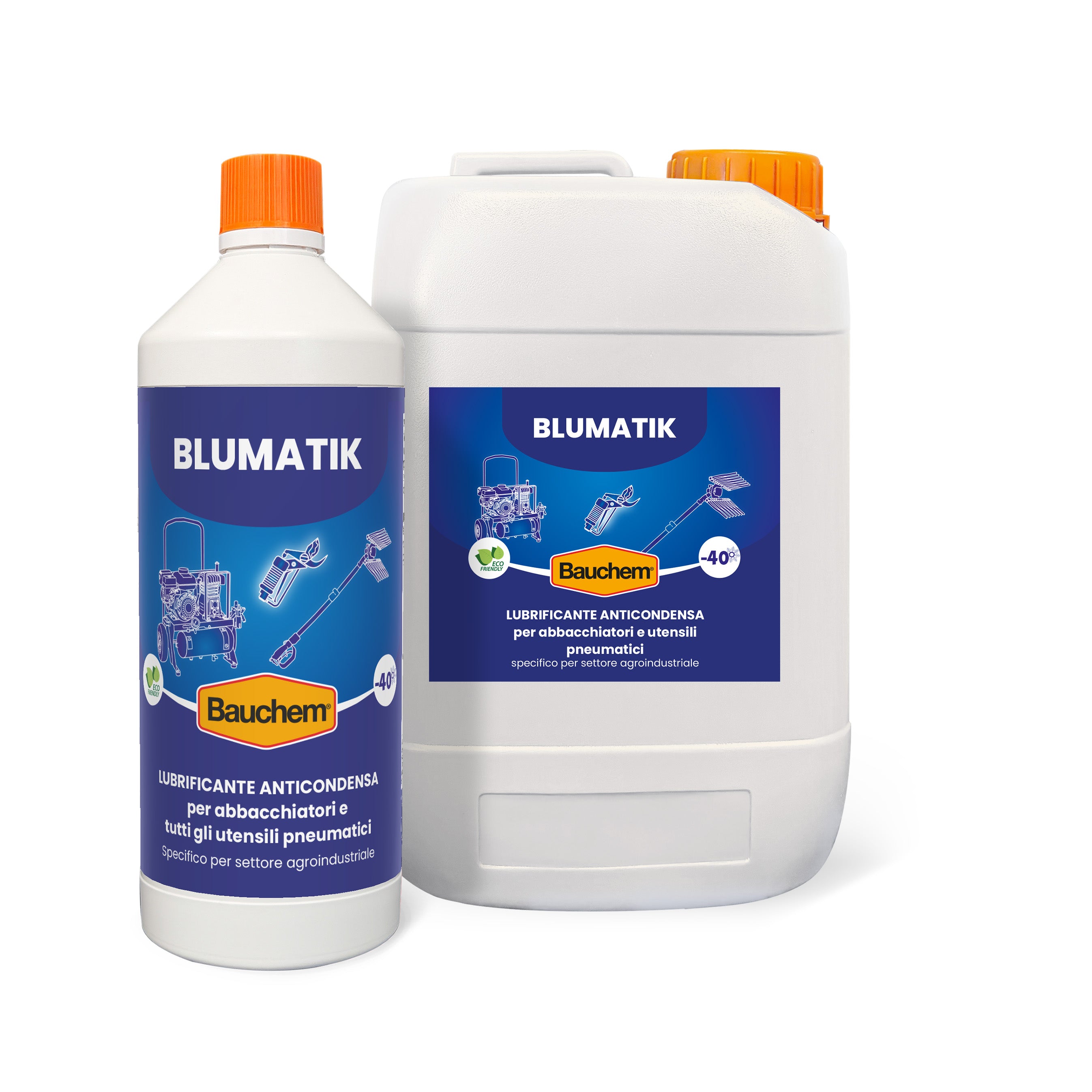 BLUMATIK. Fluido lubrificante, anticondensa,  biodegradabile, inodore per utensili pneumatici.