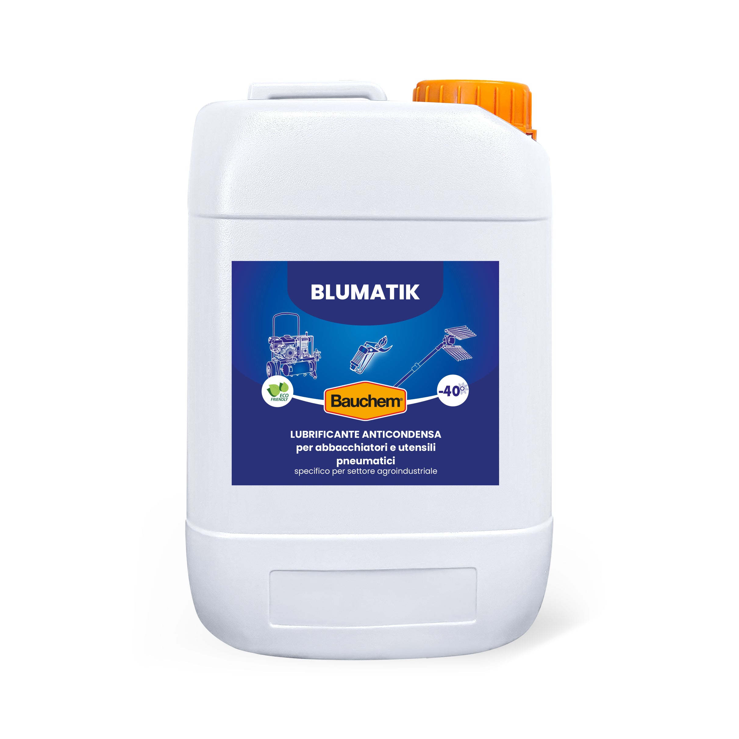 BLUMATIK. Fluido lubrificante, anticondensa,  biodegradabile, inodore per utensili pneumatici.