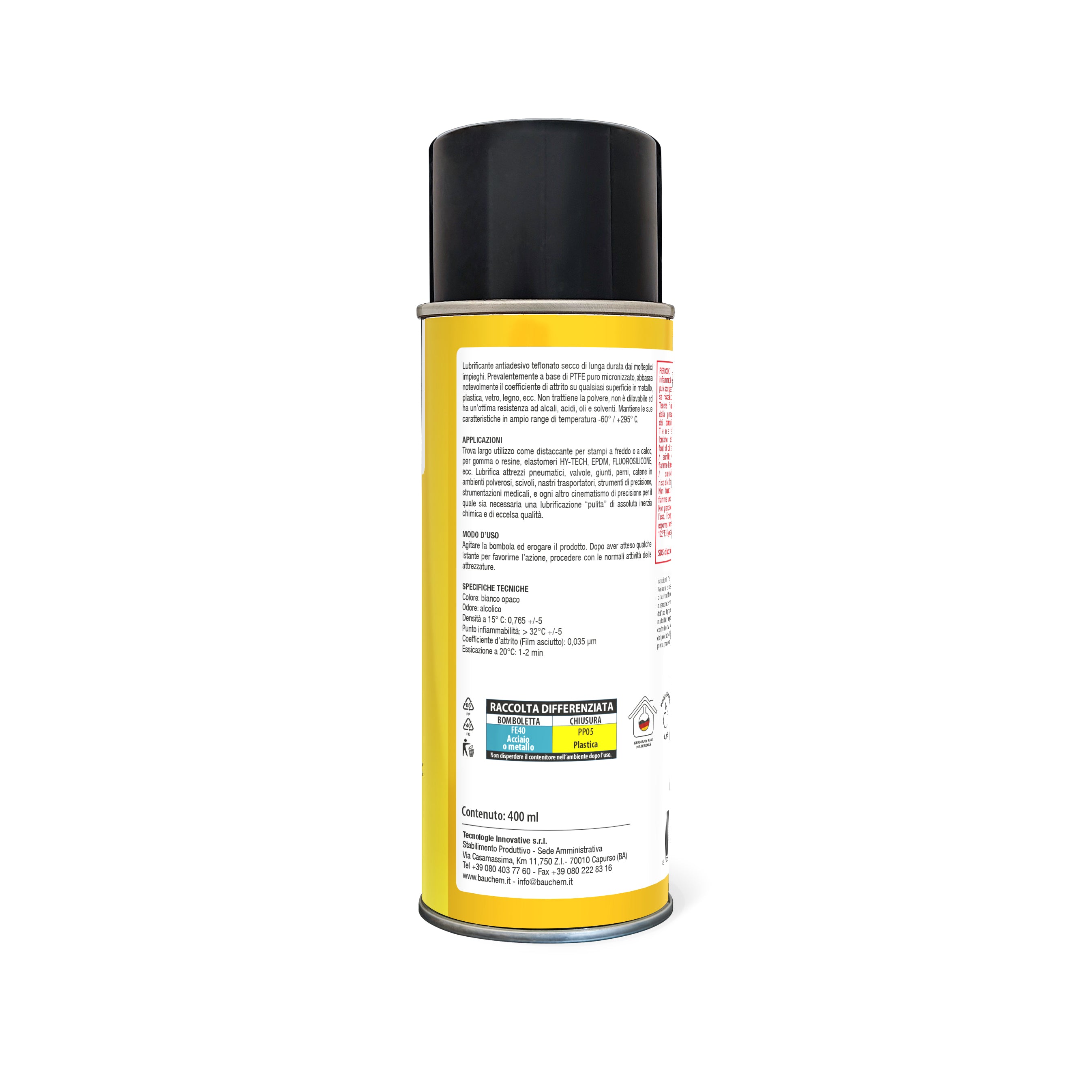 LUBEFLON DRY. Lubrificante antiadesivo teflonato idrorepellente asciutto