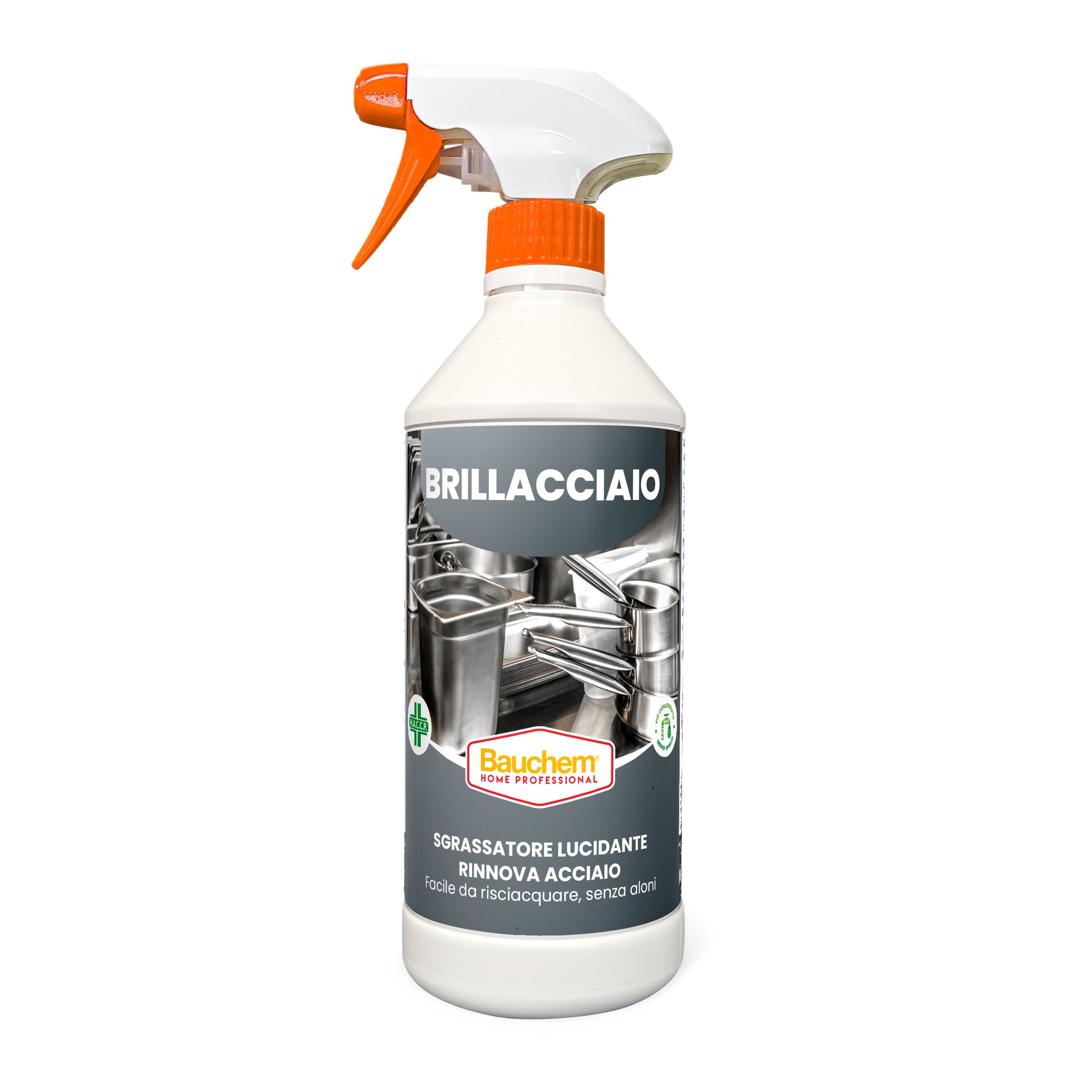 BRILLACCIAIO. Sgrassante lucidante rinnova acciaio