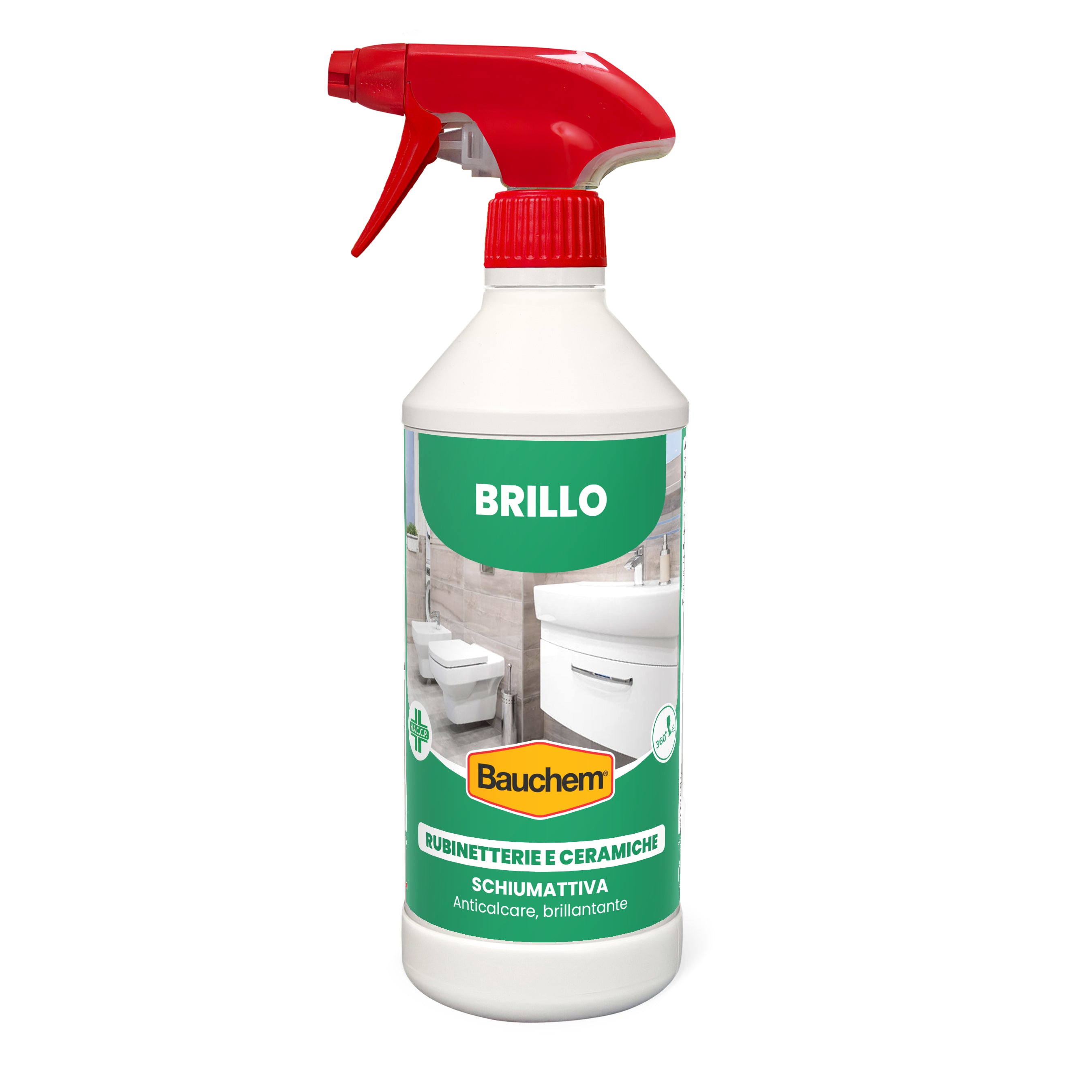 BRILLO RUBINETTERIE E CERAMICHE. Schiumattiva, anticalcare, brillantante, anti goccia