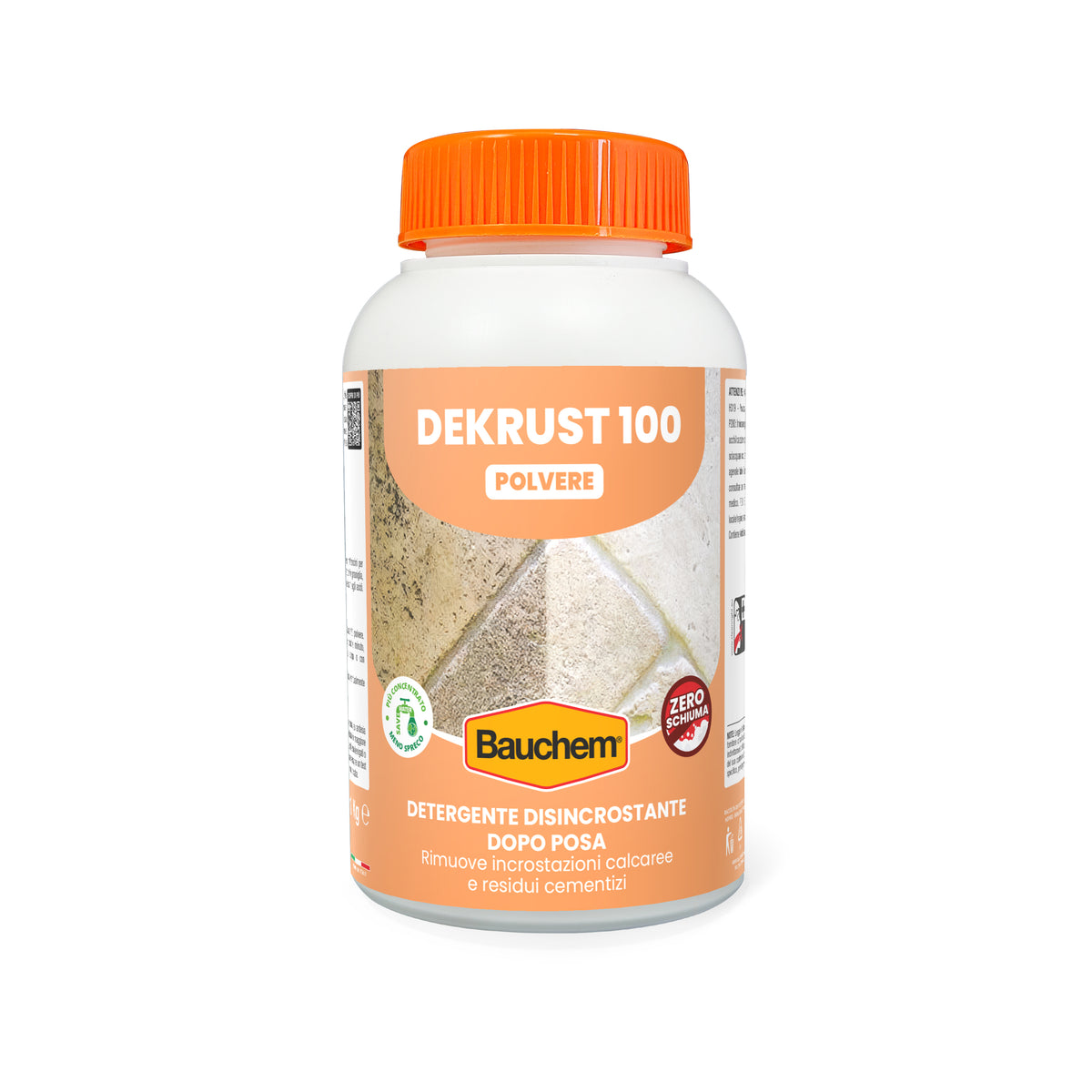 DEKRUST 100 POLVERE. Detergente disincrostante dopo posa in polvere per pavimenti, rivestimenti e fughe