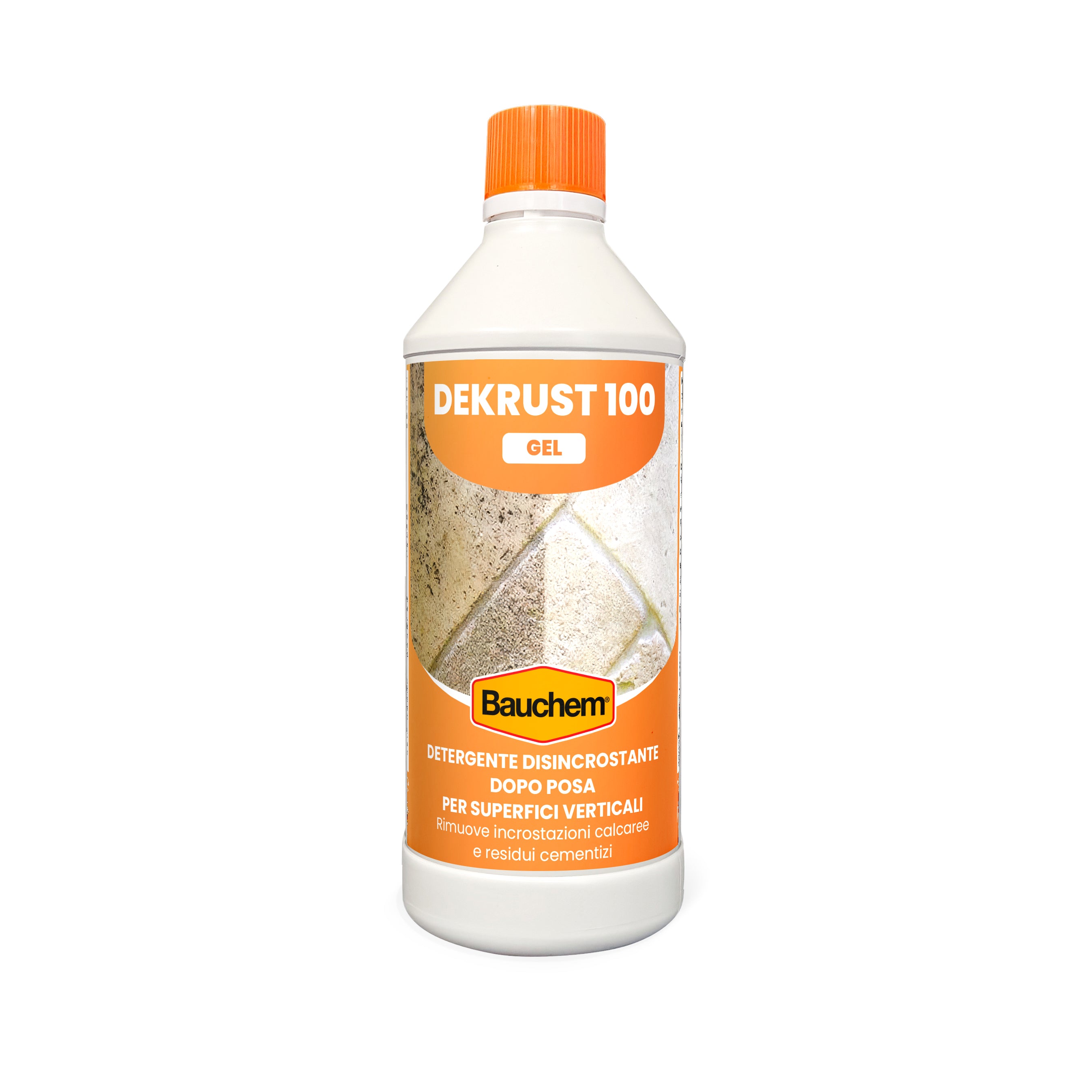 DEKRUST 100 GEL. Detergente disincrostante gel dopo posa per pavimenti e rivestimenti