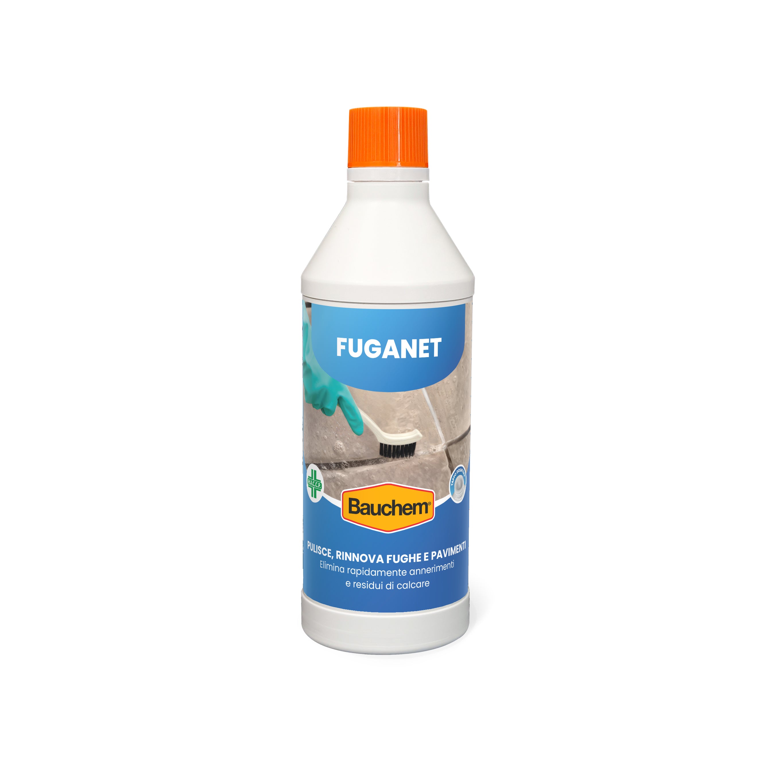 FUGANET. Pulitore rinnovatore concentrato per fughe. Elimina annerimenti e residui di calcare.