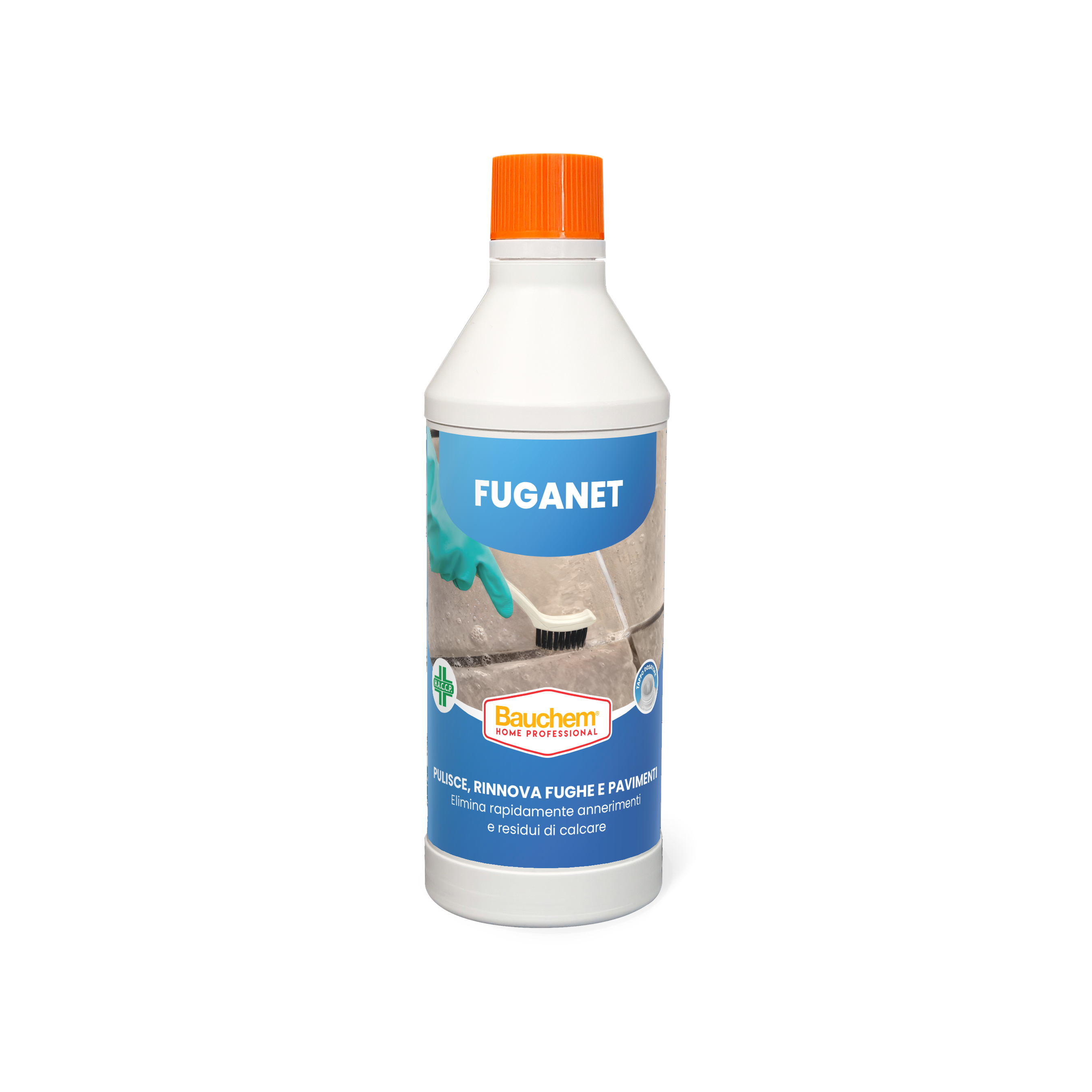 FUGANET. Pulitore rinnovatore concentrato per fughe. Elimina annerimenti e residui di calcare.