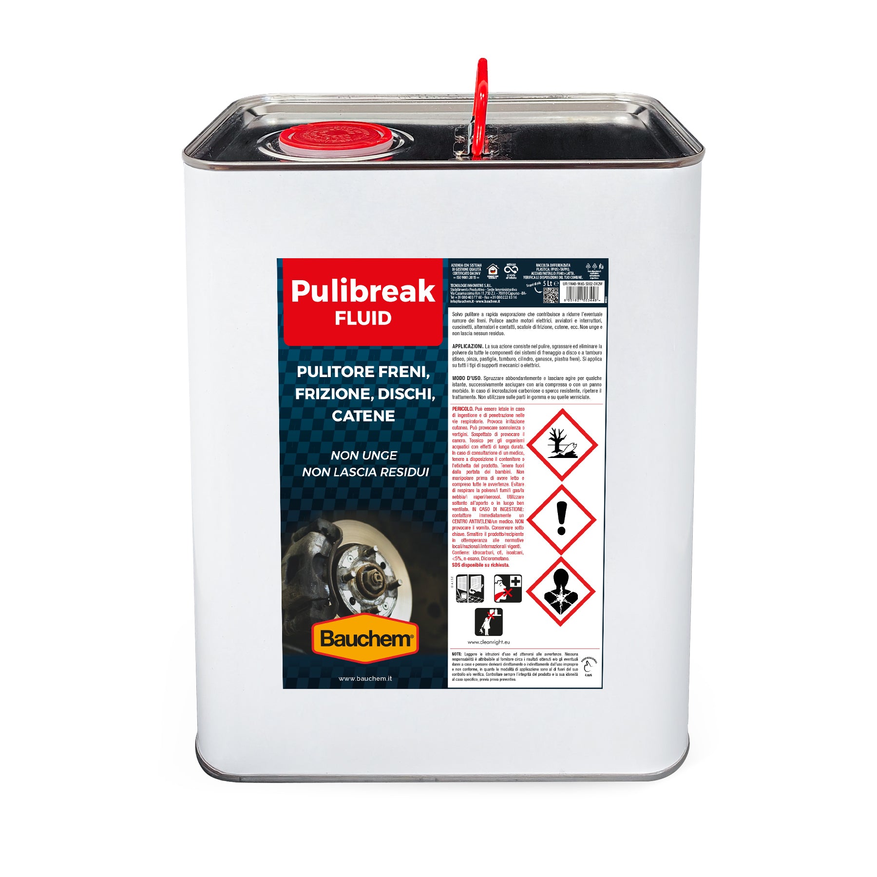 PULIBREAK. Pulitore freni, frizione, dischi, catene, testate