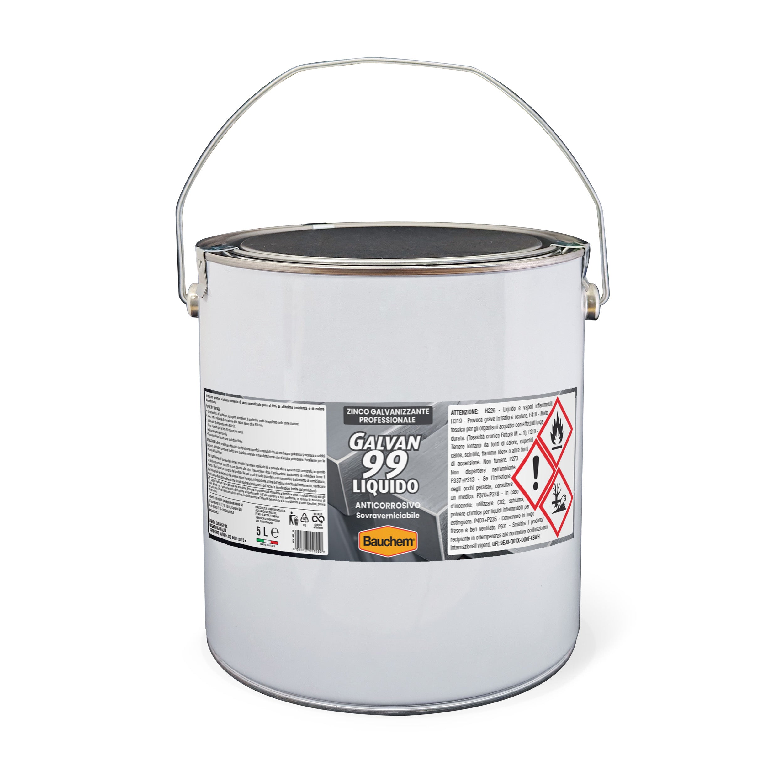 GALVAN 99®. Zinco galvanizzante professionale - Chiaro e brillante, anticorrosivo e sovraverniciabile