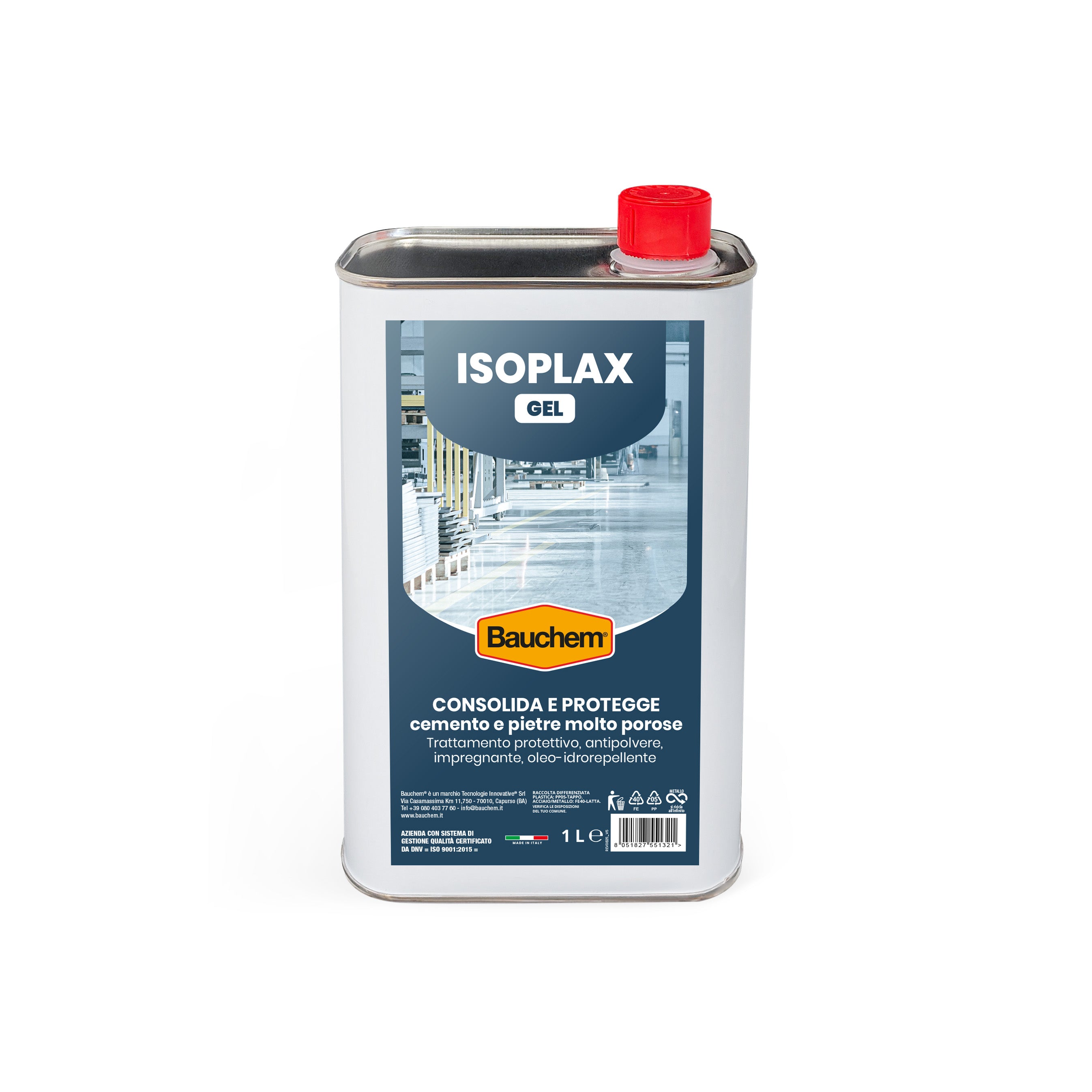 ISOPLAX GEL. Indurisce e consolida le pavimentazioni e le superfici in cemento e pietre molto porose