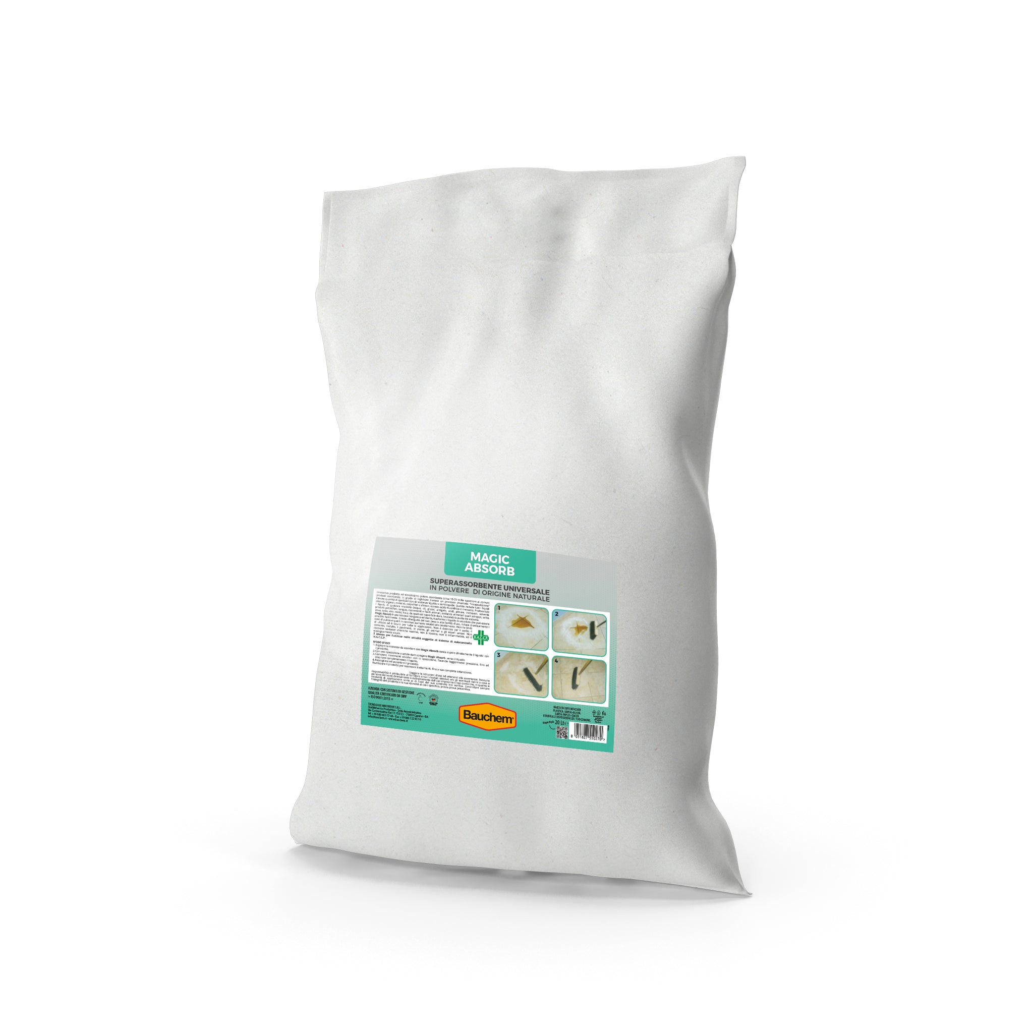 MAGIC ABSORB. Polvere super assorbente di origine naturale