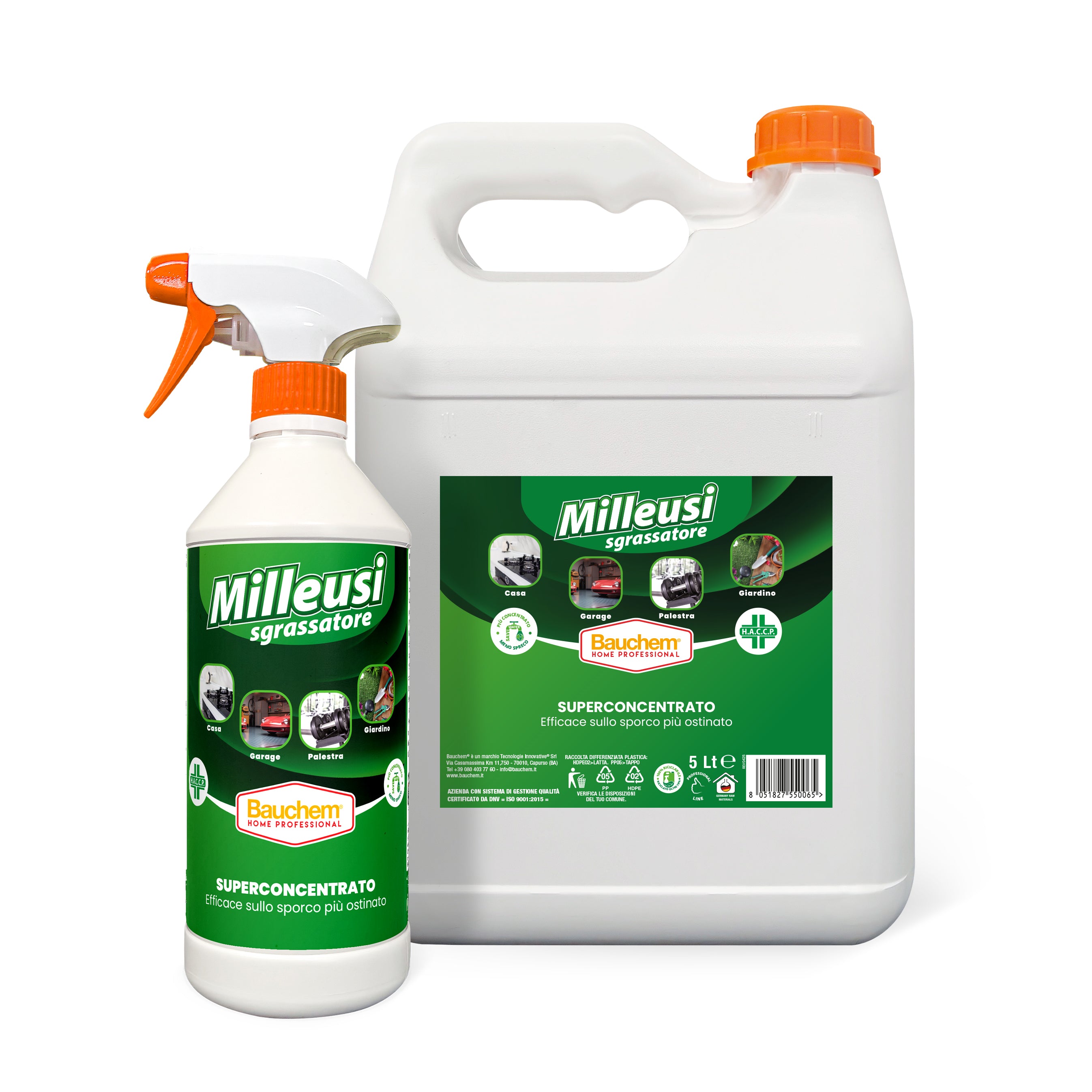 MILLEUSI SGRASSATORE. Sgrassante universale multiuso - Formula concentrata