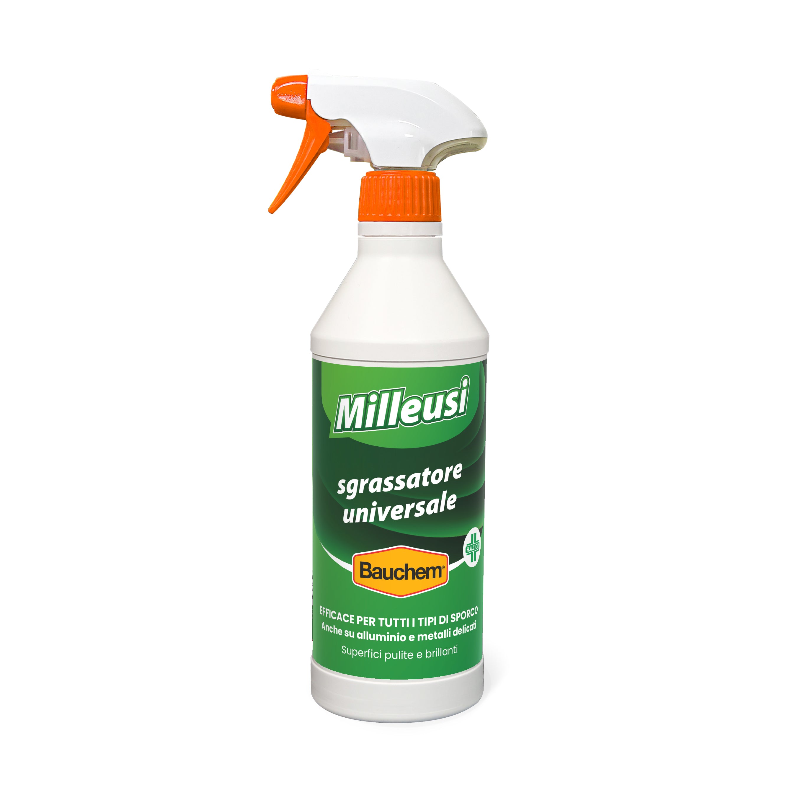 MILLEUSI SGRASSATORE UNIVERSALE. Sgrassante universale multiuso. Formula speciale per alluminio e metalli delicati