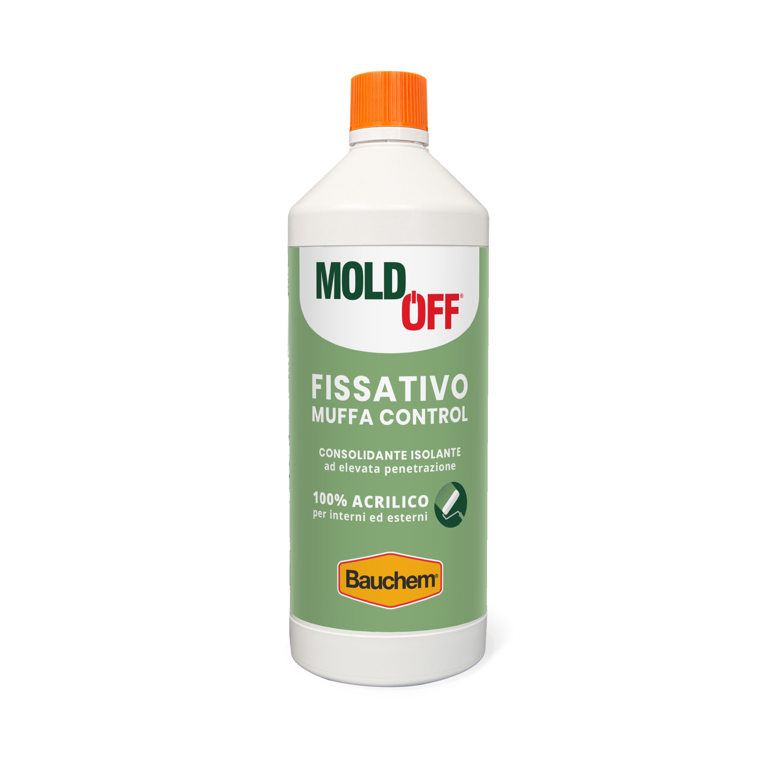 FISSATIVO MUFFA CONTROL MOLDOFF®. Consolidante isolante ad elevata penetrazione 100% acrilico, per interni ed esterni