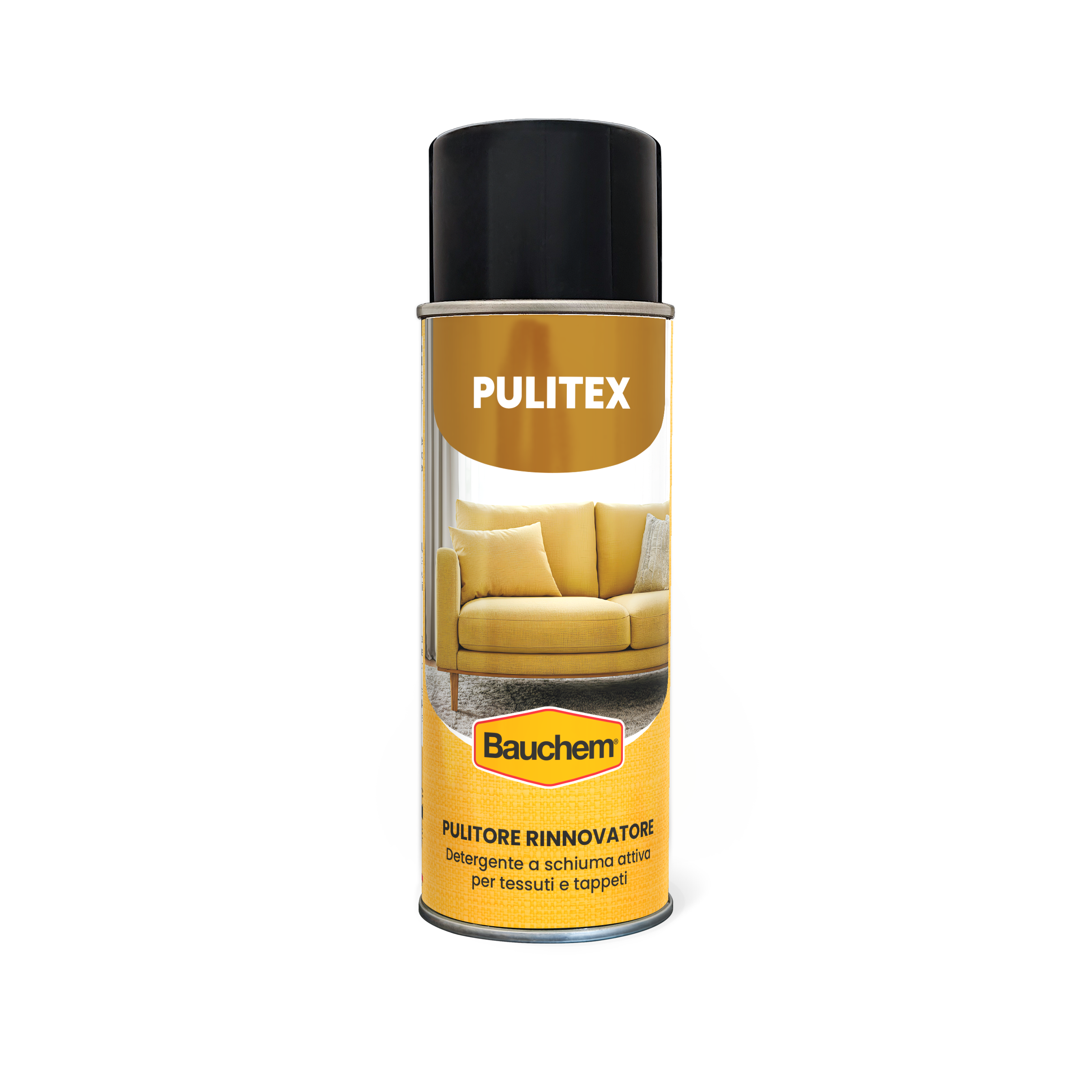 PULITEX. Pulitore e rinnovatore in schiuma attiva per tessuti e tappeti