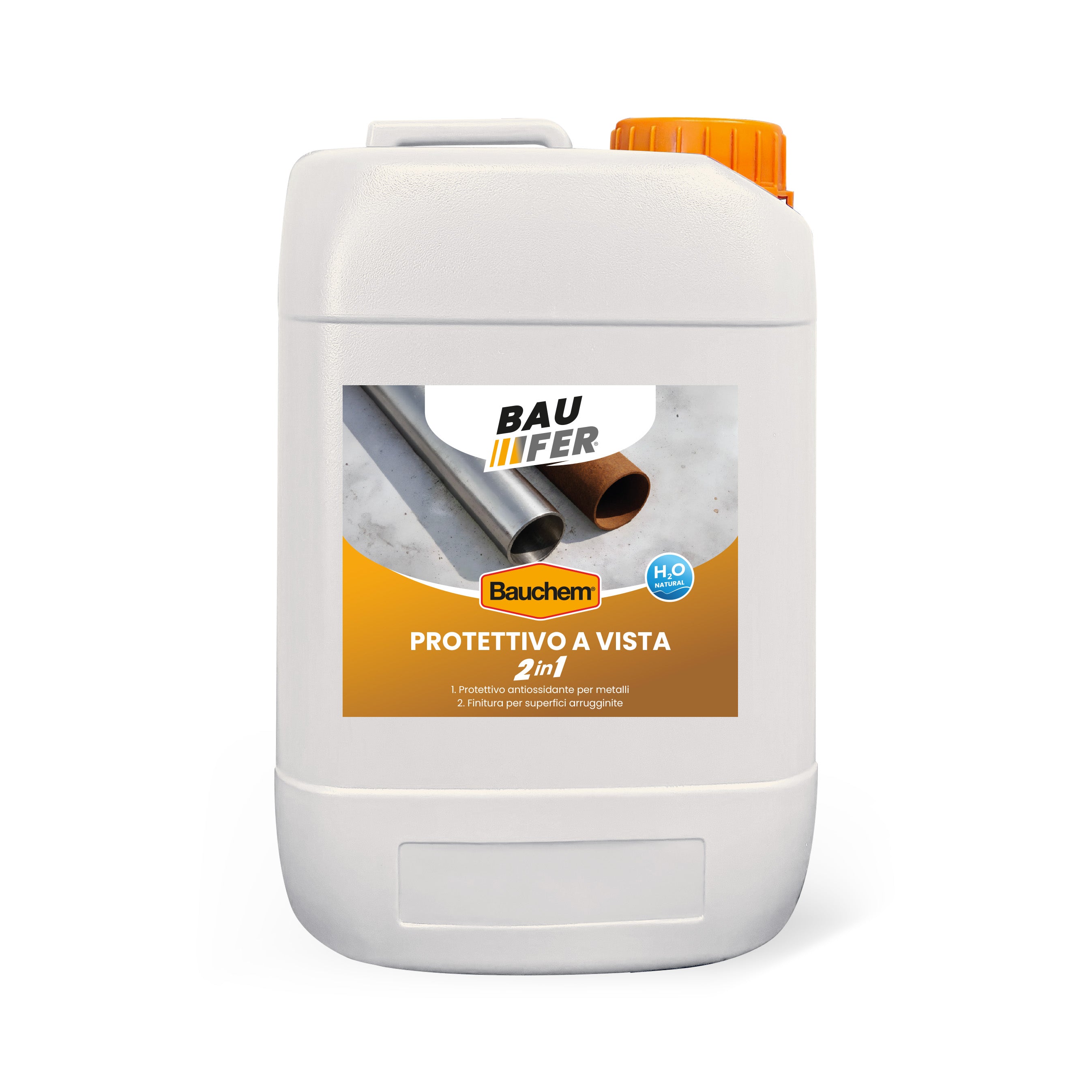 PROTETTIVO A VISTA 2in1 A BASE ACQUA BAUFER. Trasparente per metalli e Corten