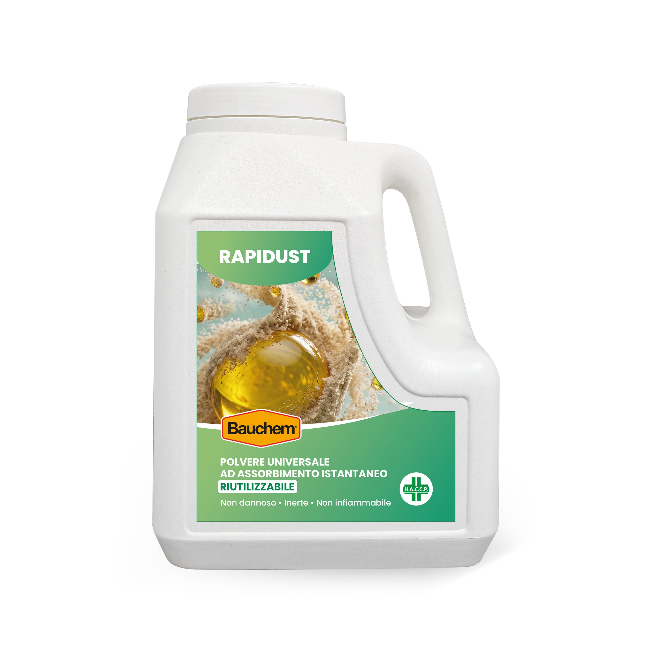 RAPIDUST. Polvere super assorbente di origine naturale