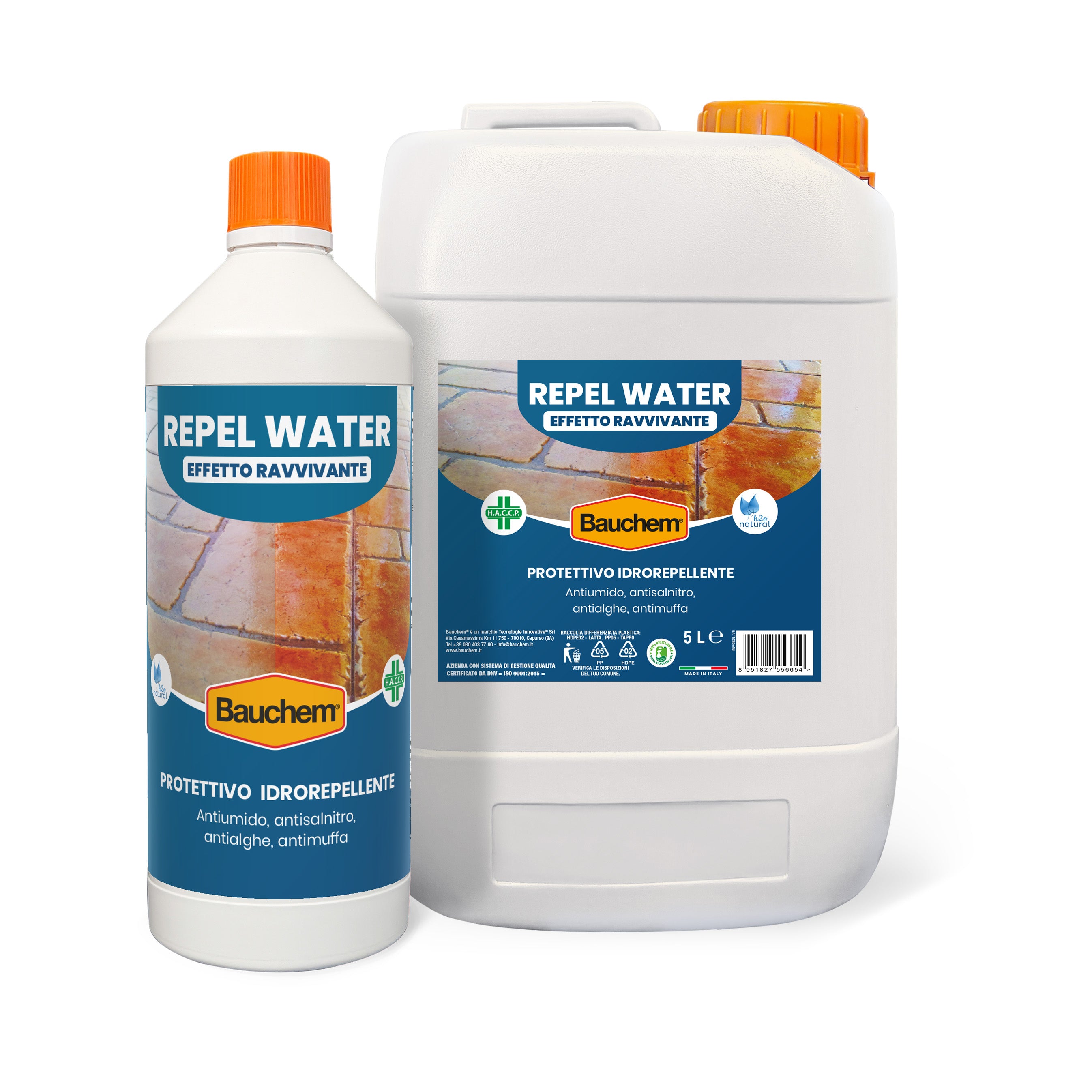 REPEL WATER EFFETTO RAVVIVANTE. Protettivo idrorepellente impregnante  anti umido, anti salnitro, antialghe, antimuffa