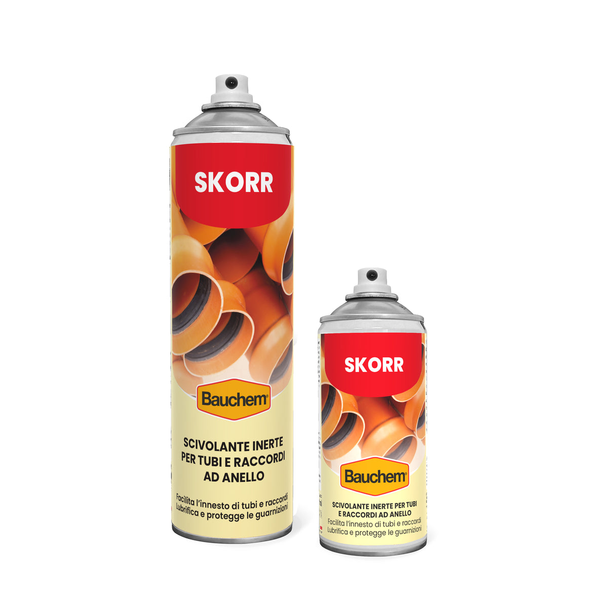 SKORR. Scivolante inerte per tubi e raccordi ad anello