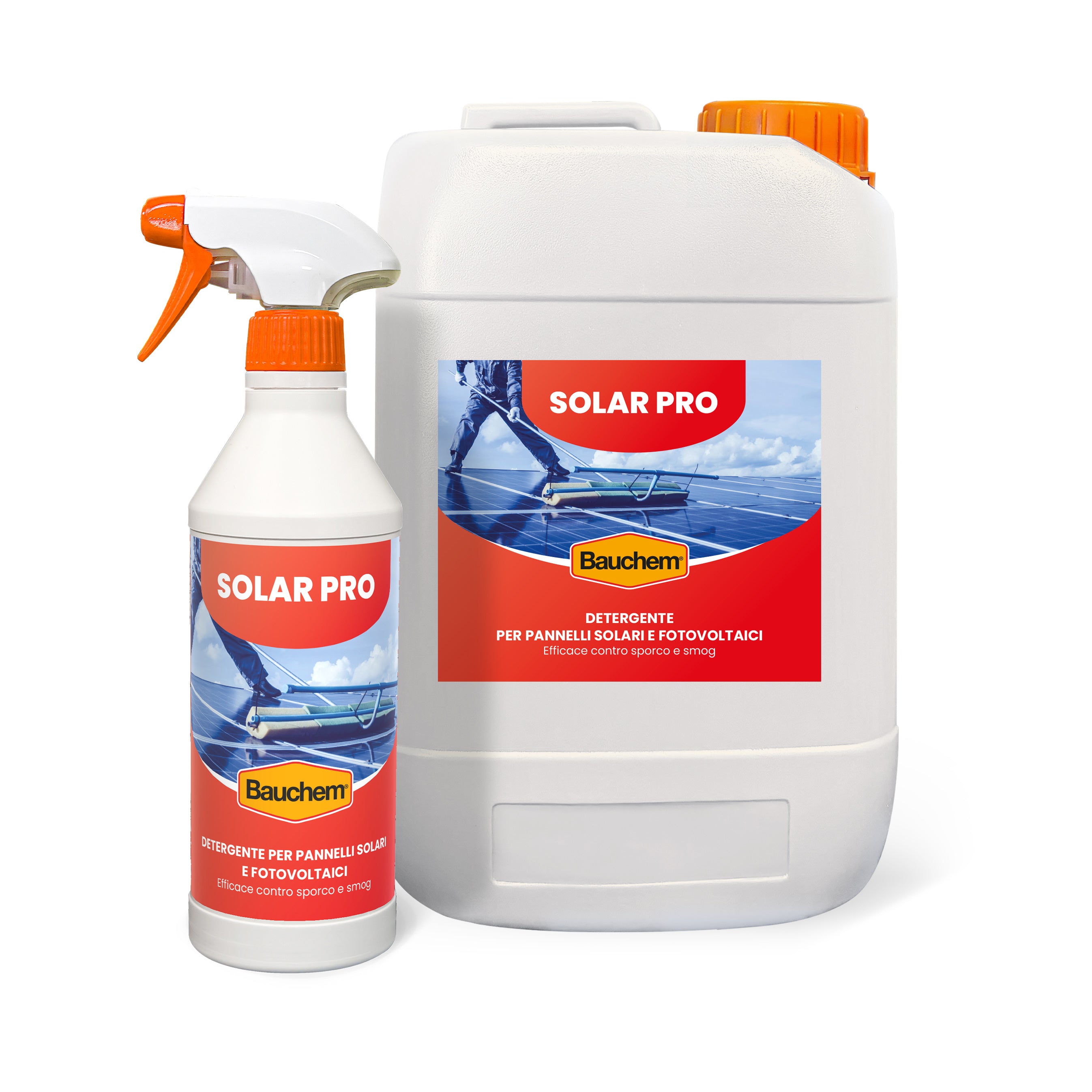 SOLAR PRO. Detergente per pannelli solari e fotovoltaici - Efficace contro sporco e smog