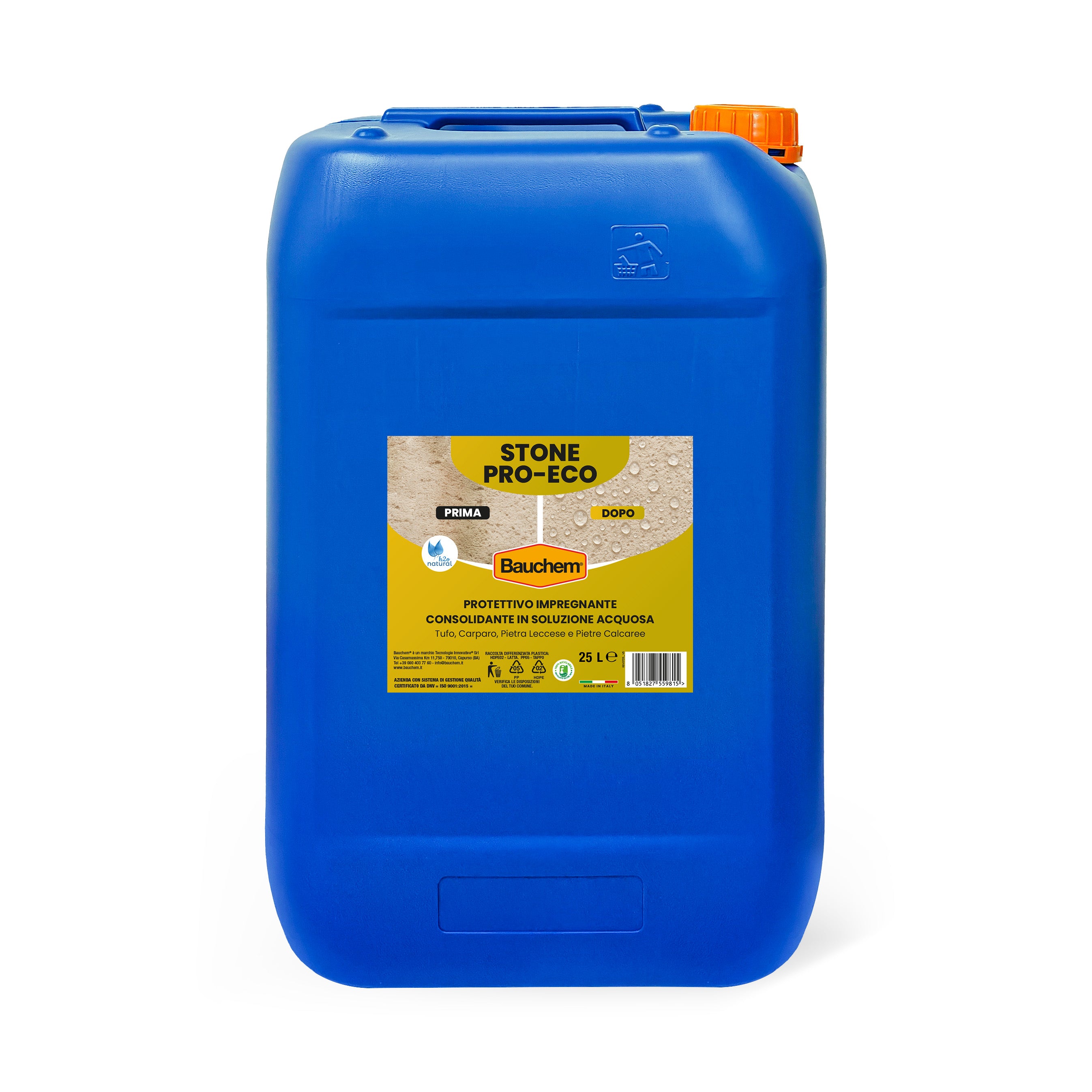 STONE PRO-ECO. Protettivo, impregnante, consolidante anti-salnitro per pietra leccese e pietre porose