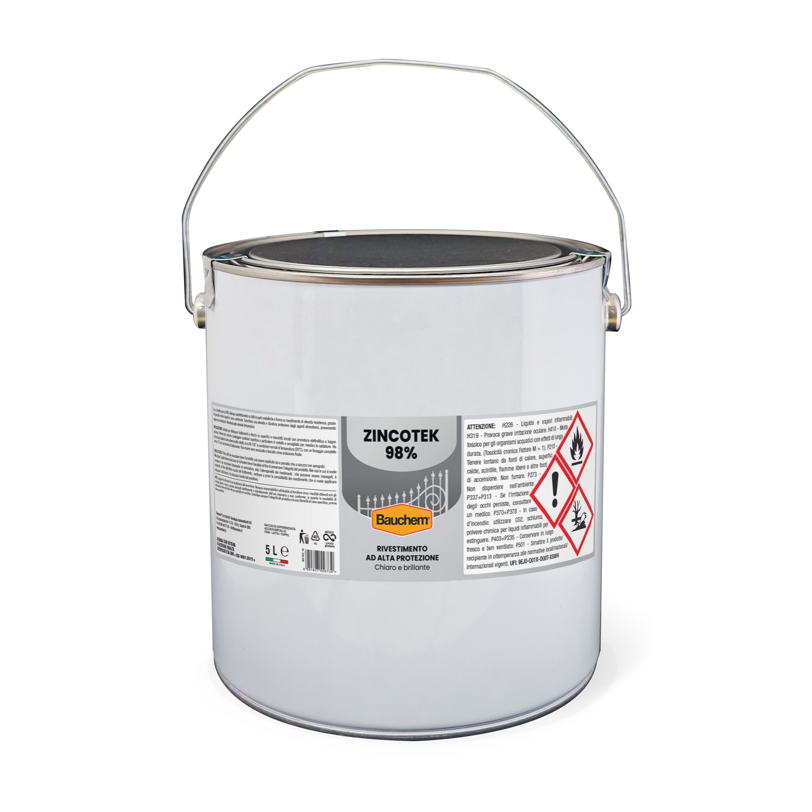 ZINCOTEK 98%. Zinco ad alta protezione chiaro e brillante