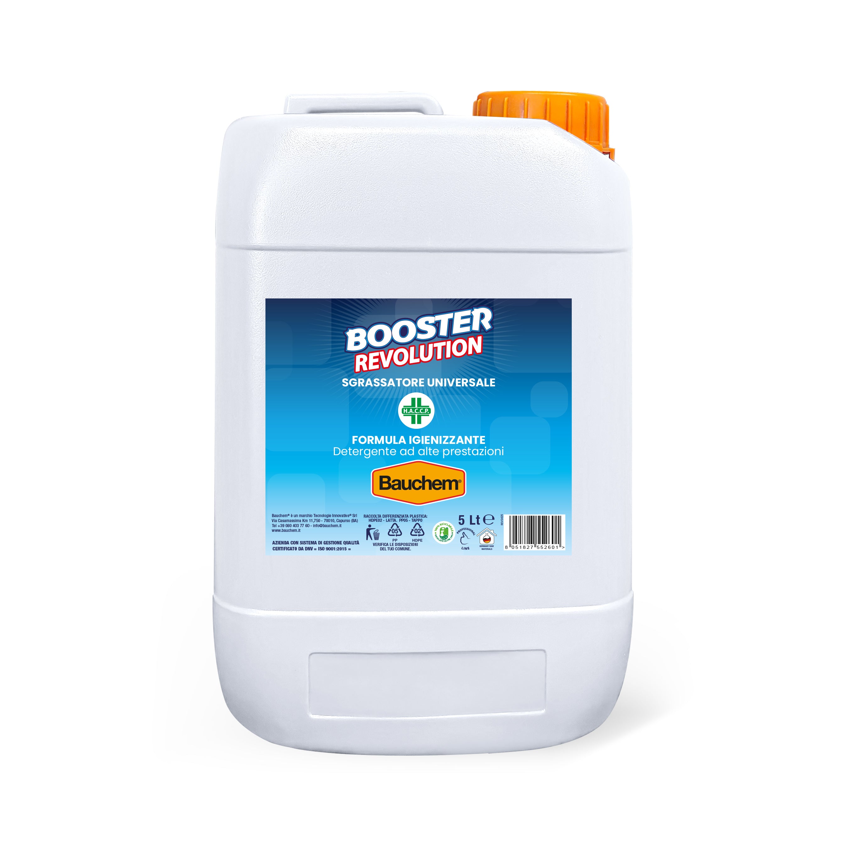 BOOSTER REVOLUTION. Sgrassatore universale igienizzante - Concentrato