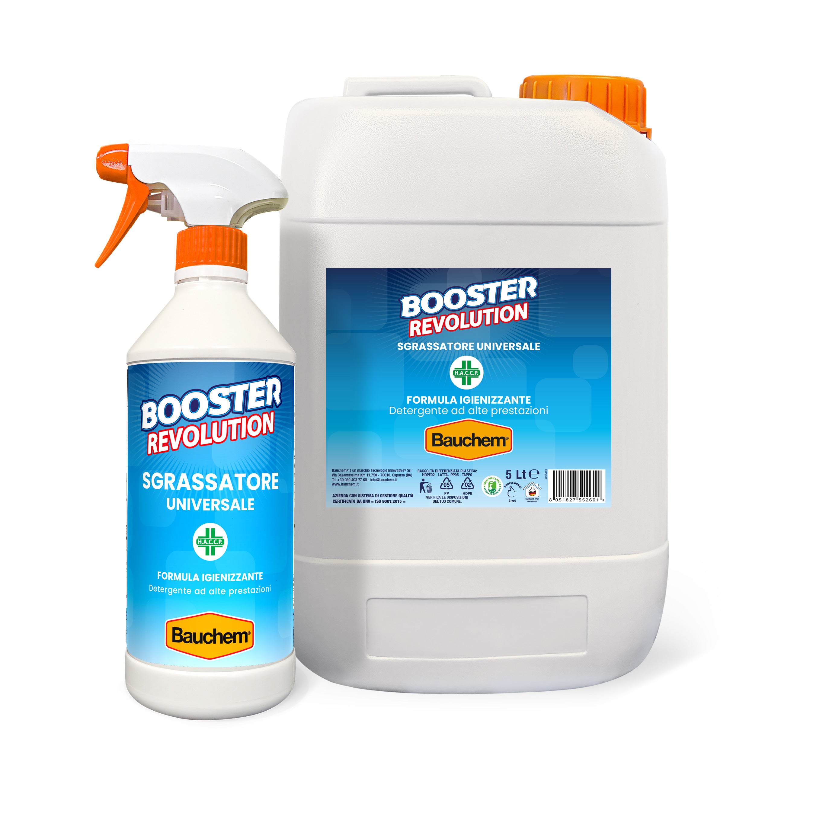 BOOSTER REVOLUTION. Sgrassatore universale igienizzante - Concentrato