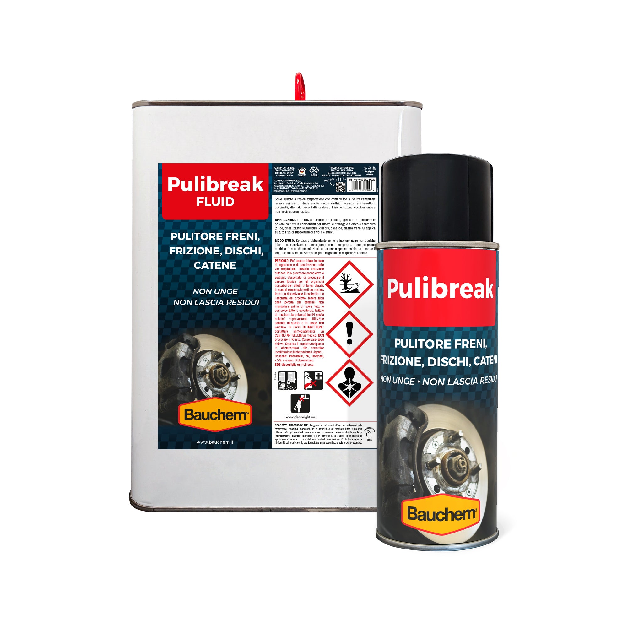 PULIBREAK. Pulitore freni, frizione, dischi, catene, testate