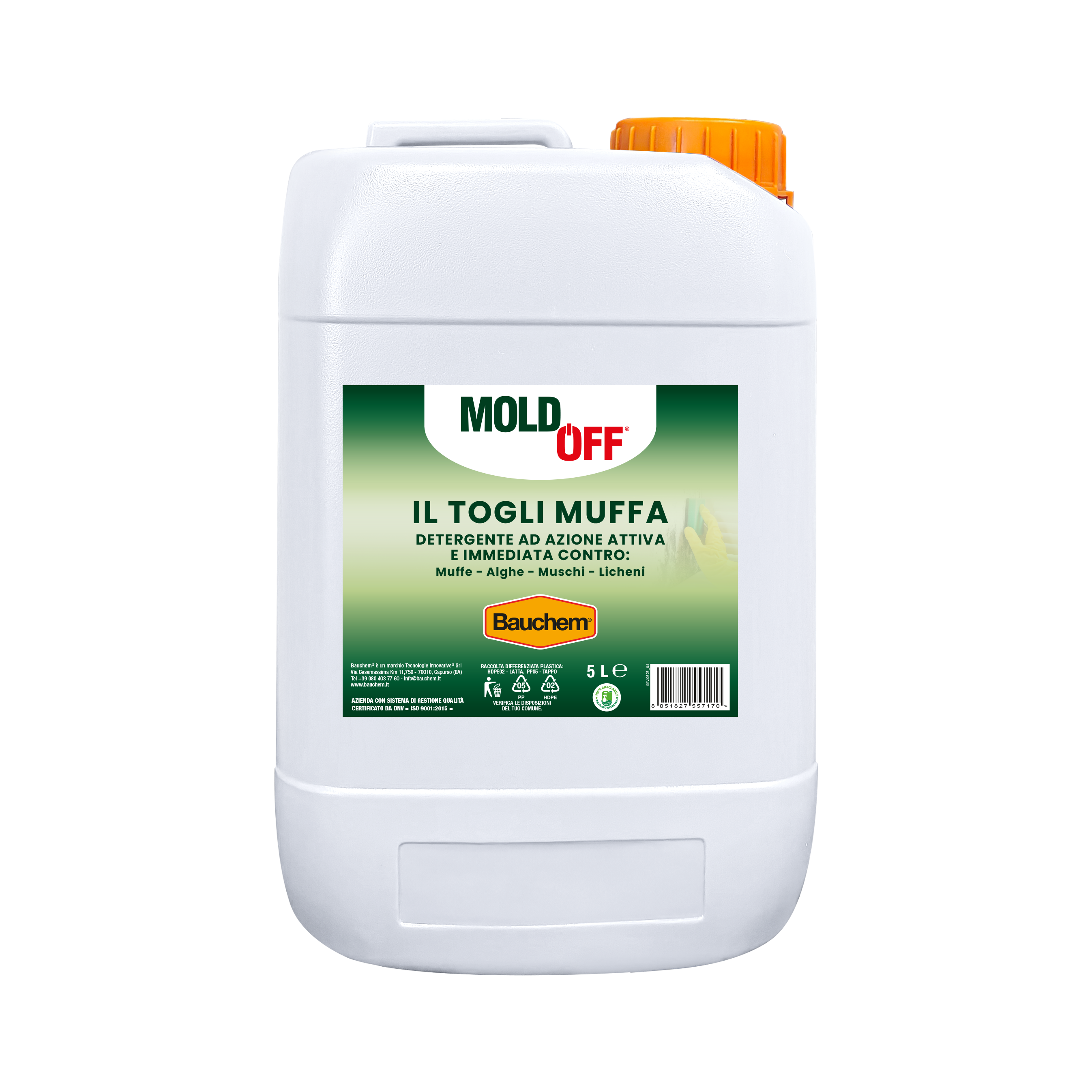 IL TOGLI MUFFA MOLDOFF®. Detergente ad azione attiva immediata, sbiancante e igienizzante