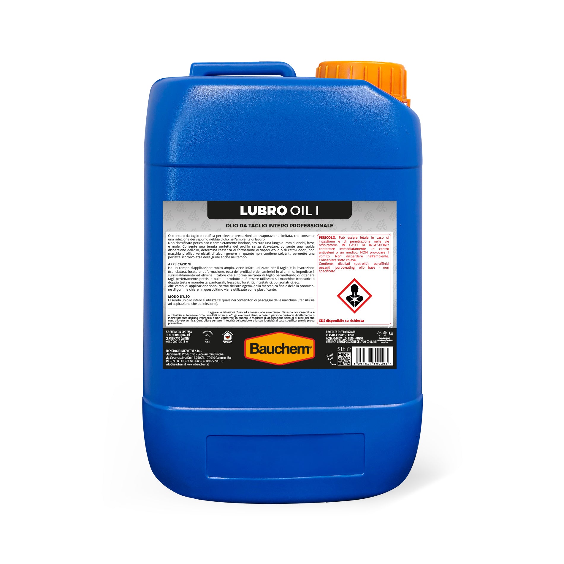 LUBRO OIL I. Olio da taglio intero professionale