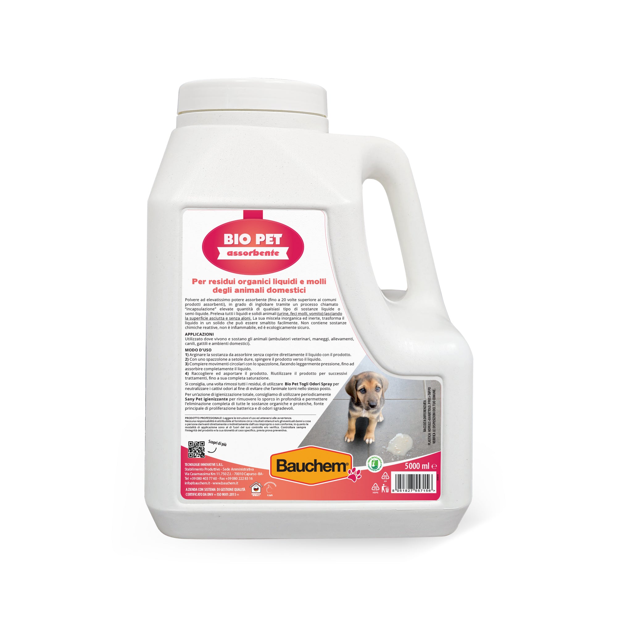 BIO PET GRANULI. Polvere super assorbente