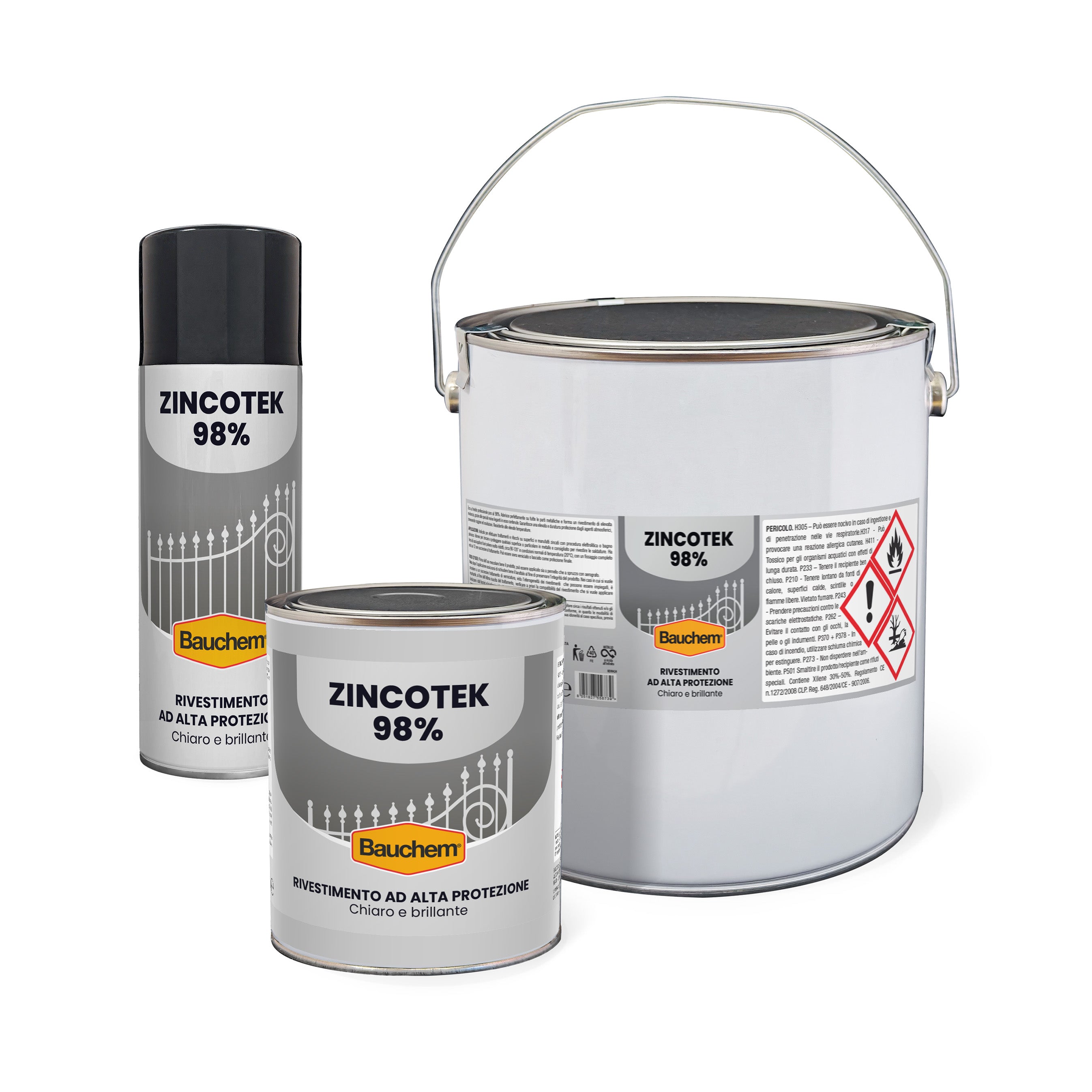 ZINCOTEK 98%. Zinco ad alta protezione chiaro e brillante